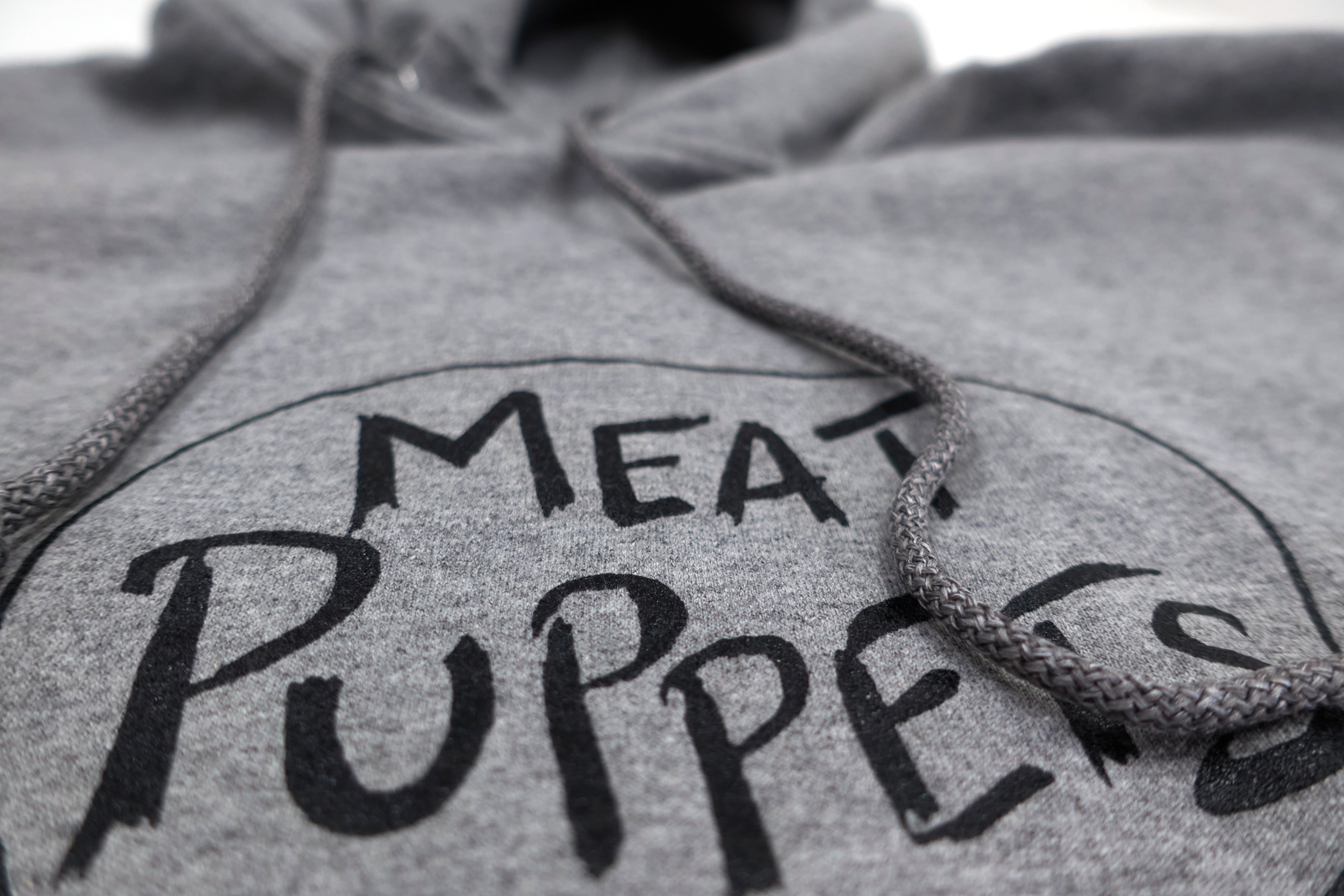 Meat Puppets - Meat Head (Bootleg by Me) Hooded Sweat Shirt Size Large