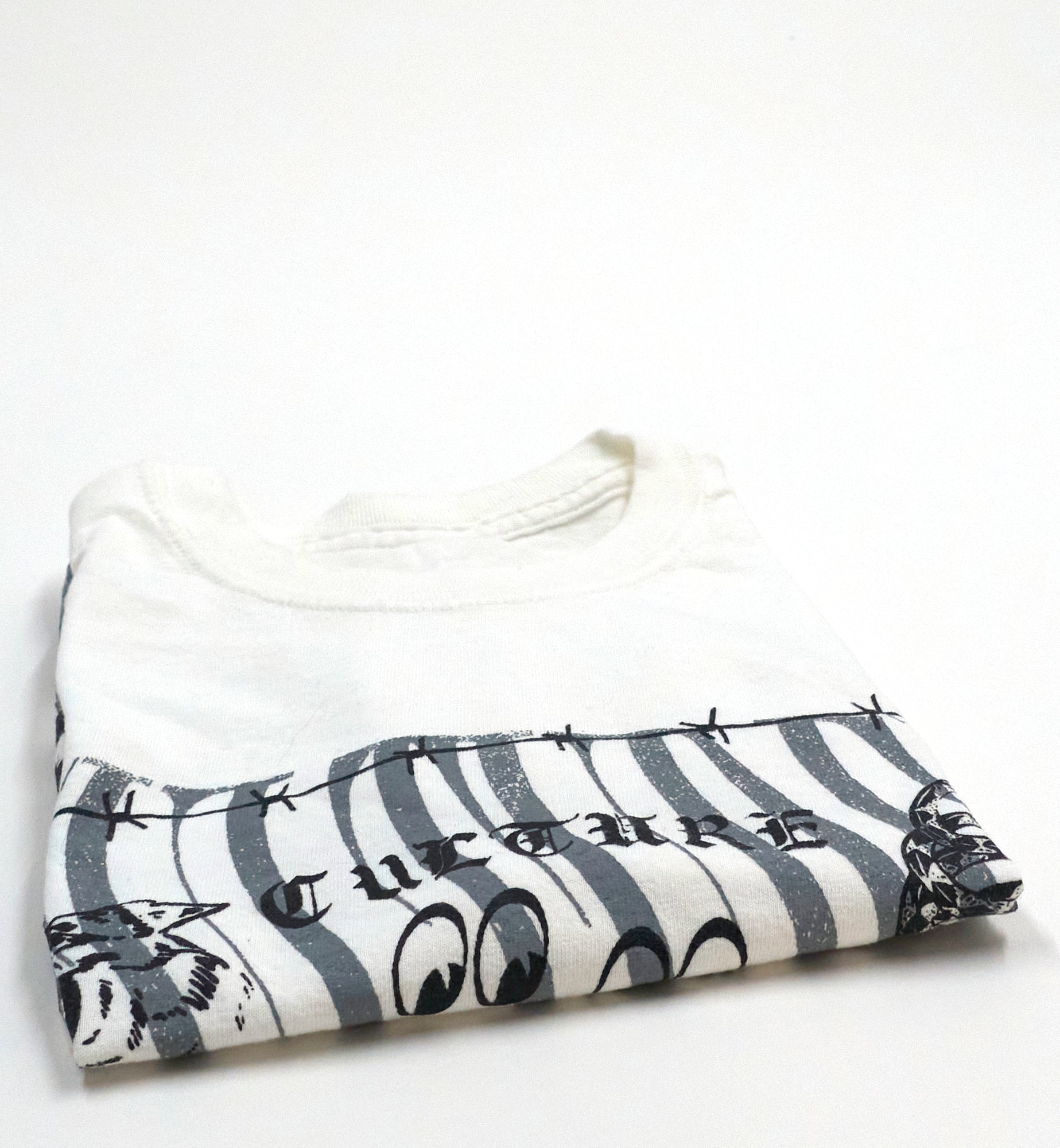 Culture Abuse - Bad Stuff Peach 2016 Tour Shirt Artwork by Jeremy Dean Size Small