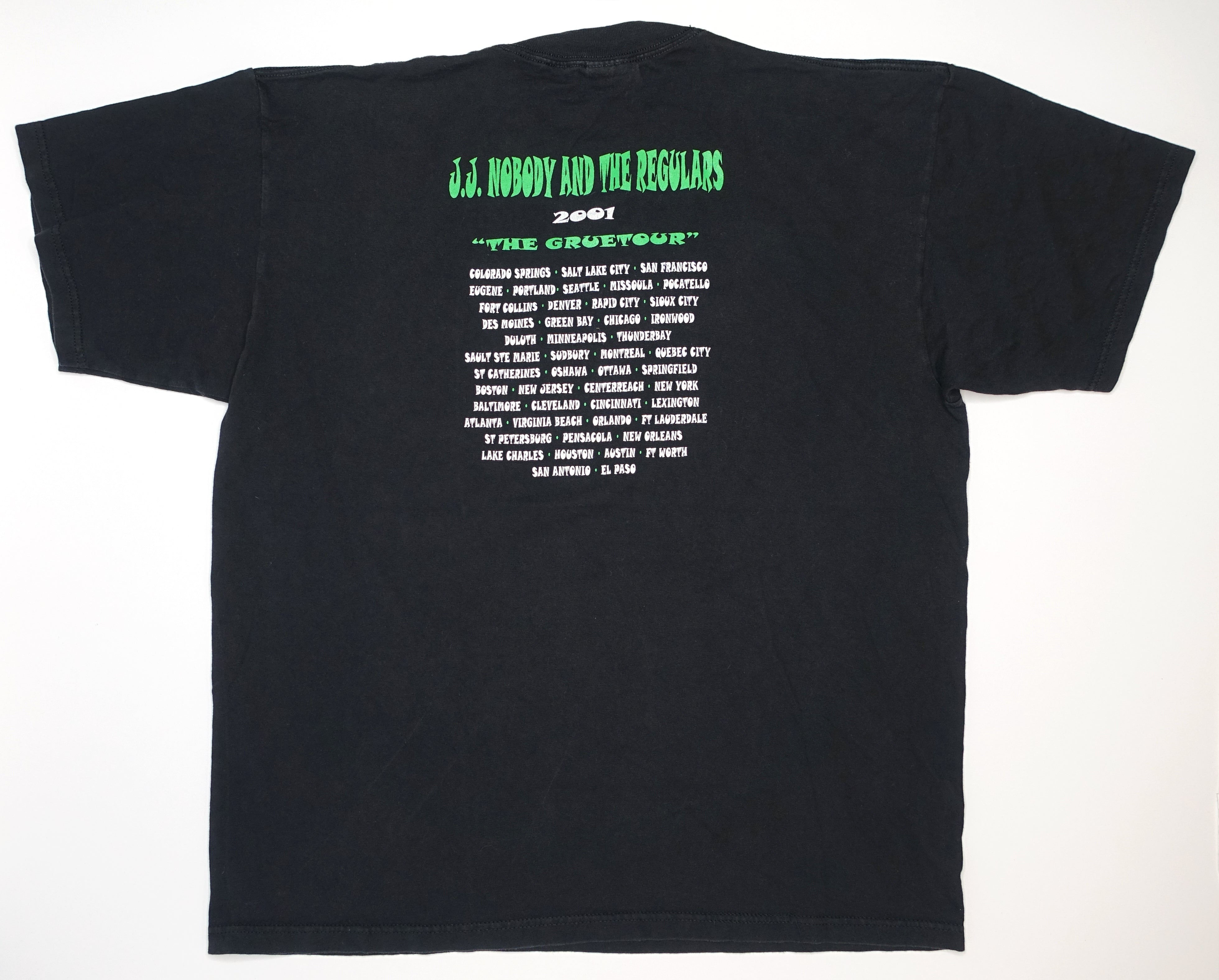 Nobodys - Who The Fuck Is JJ Nobody? 2001 Gruetour Shirt Size XL (Copy)