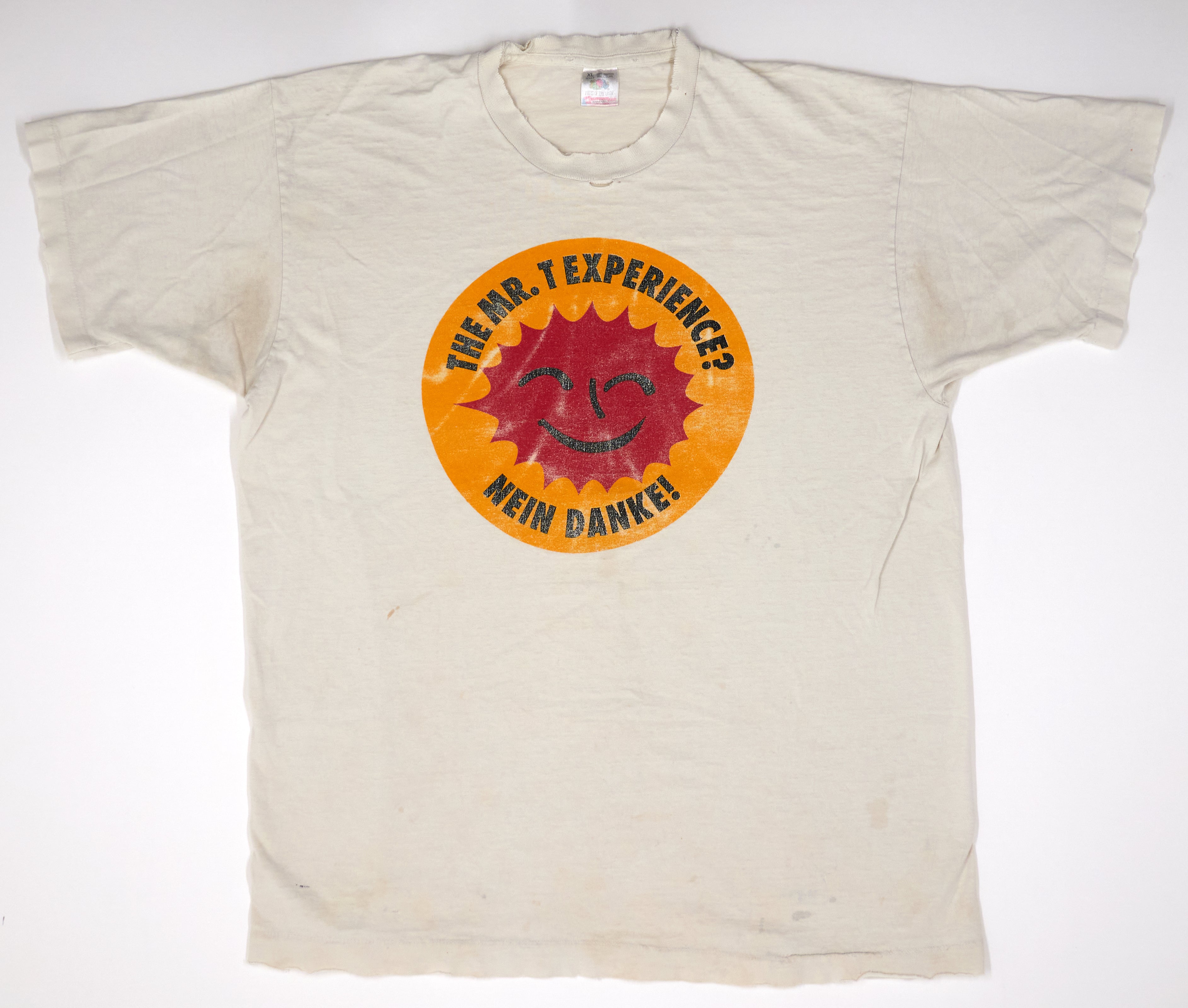 Mr. T Experience – Nein Danke! / Our Bodies Our Selves Tour 90's WHITE Shirt Size XL