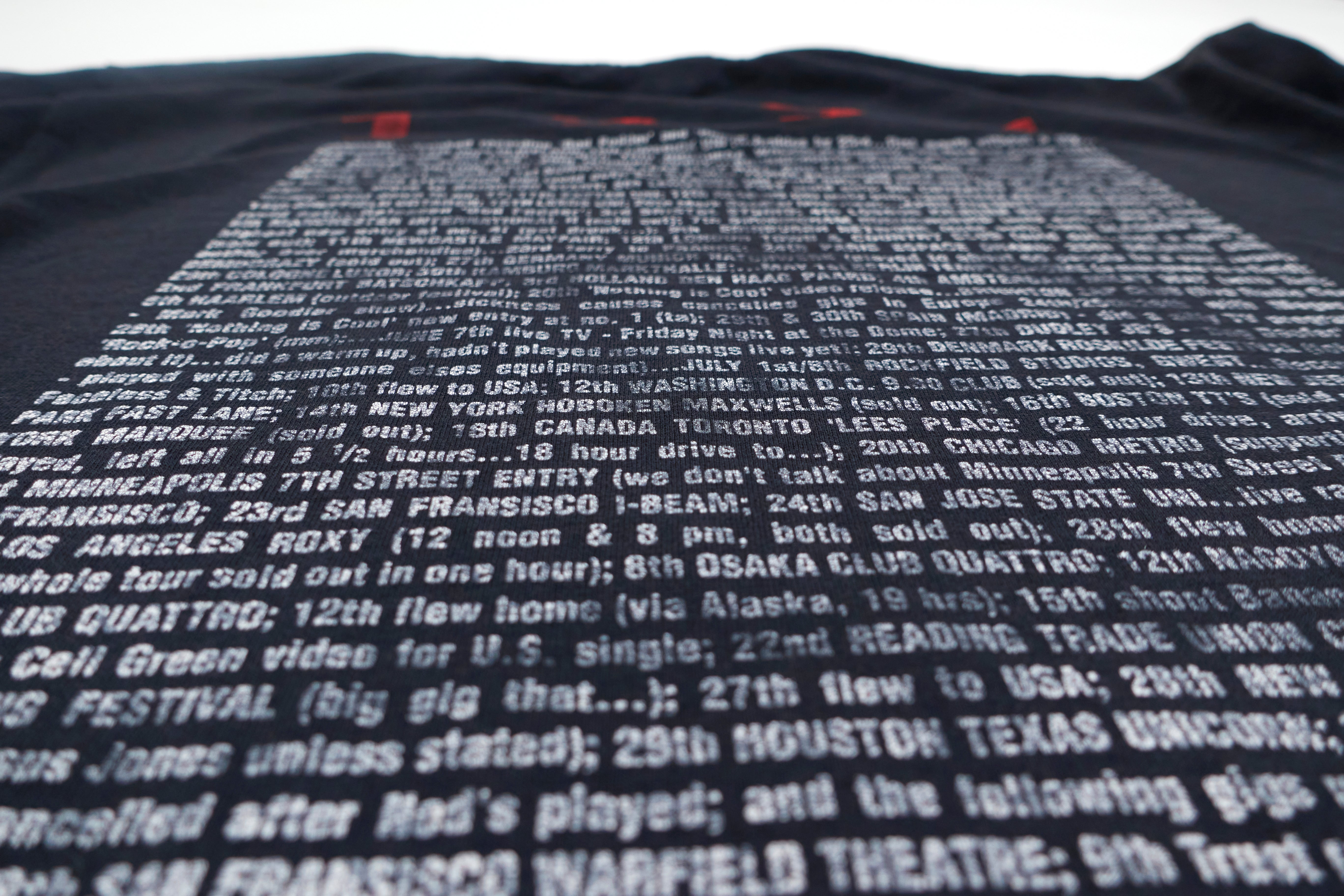 Ned's Atomic Dustbin - God Fodder 1991 World Tour Diary Shirt Size XL