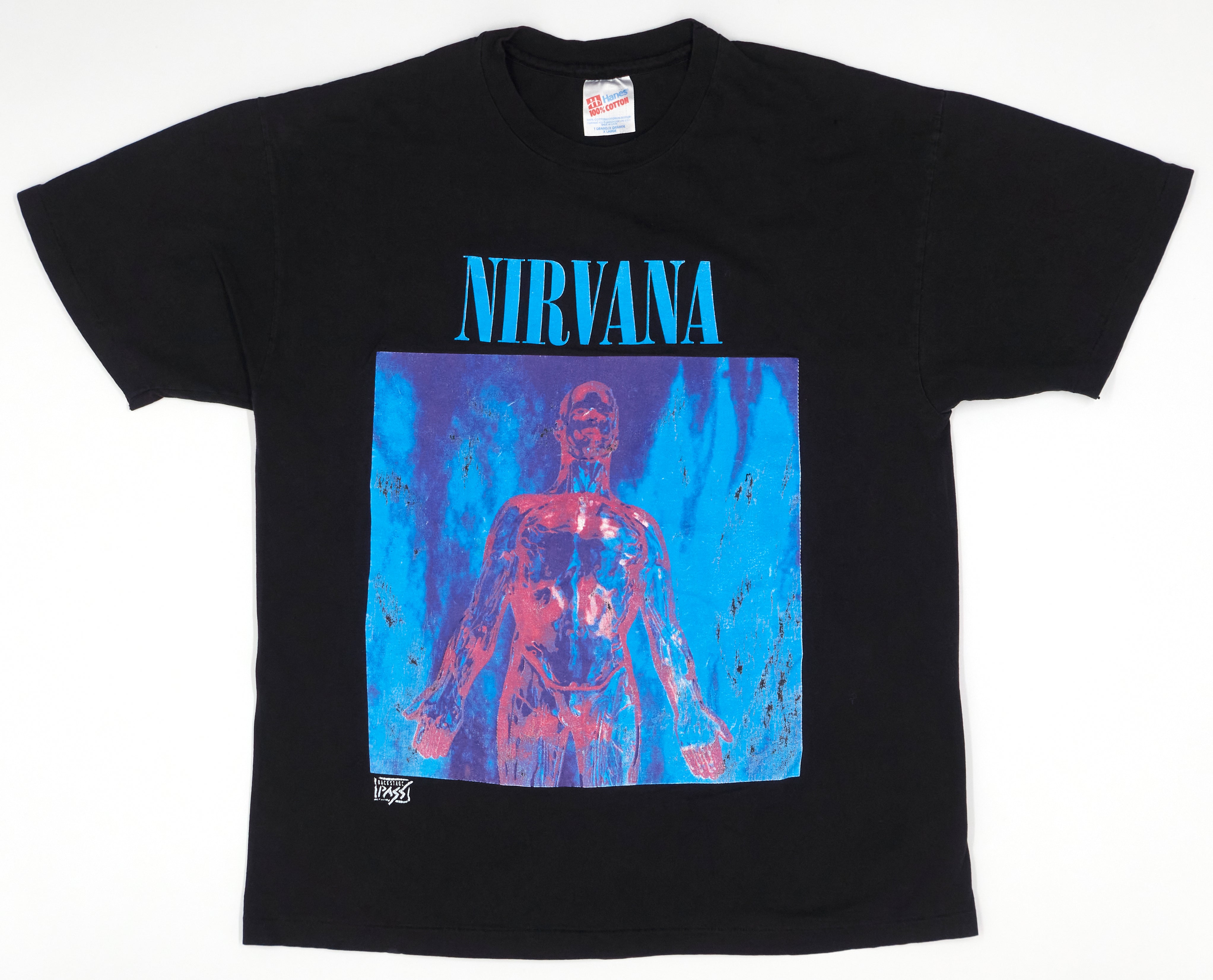 Nirvana - Sliver Tour Shirt Backstage Pass Official Size XL