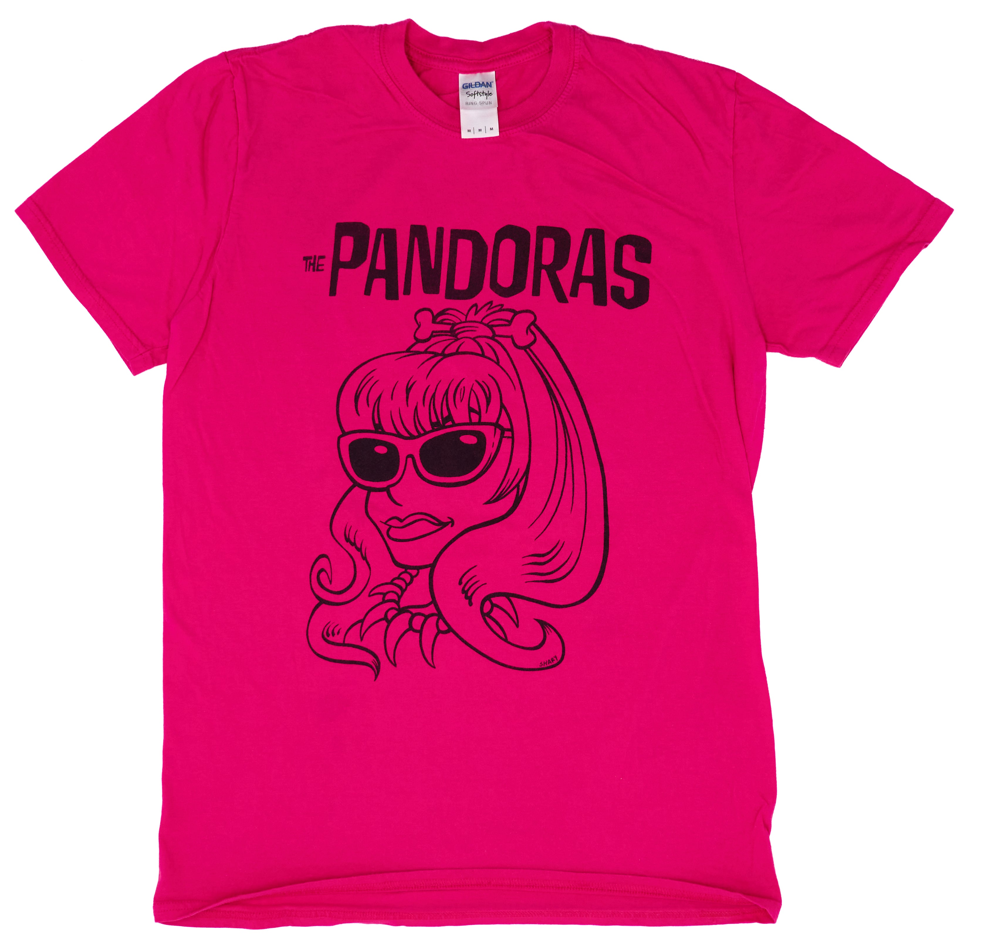 Pandoras - Chris Shary Pink Tour Shirt Size Medium