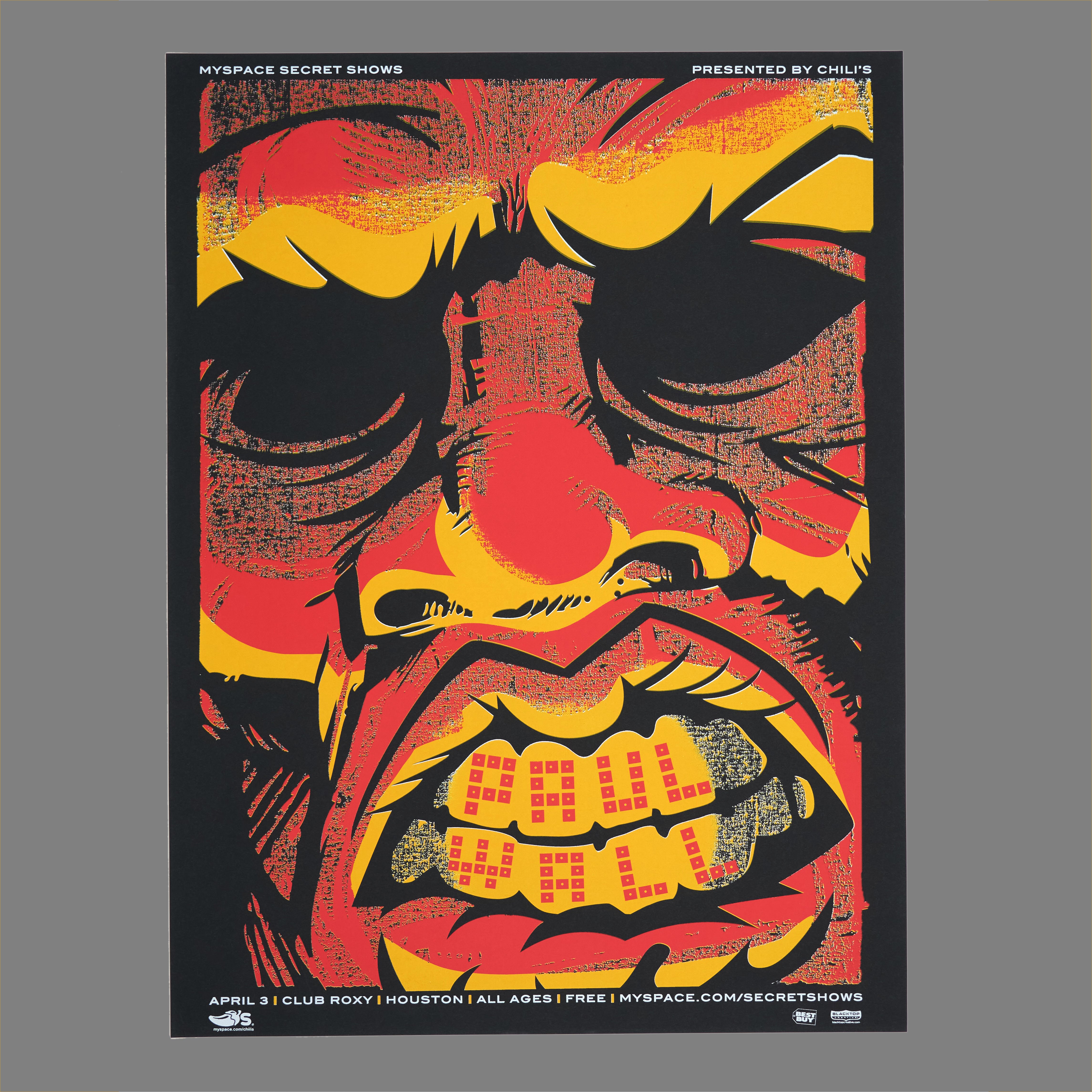 Paul Wall - 2007 MySpace Secret Show 18X24 Inch Silkscreened Poster Number 1 Of 600