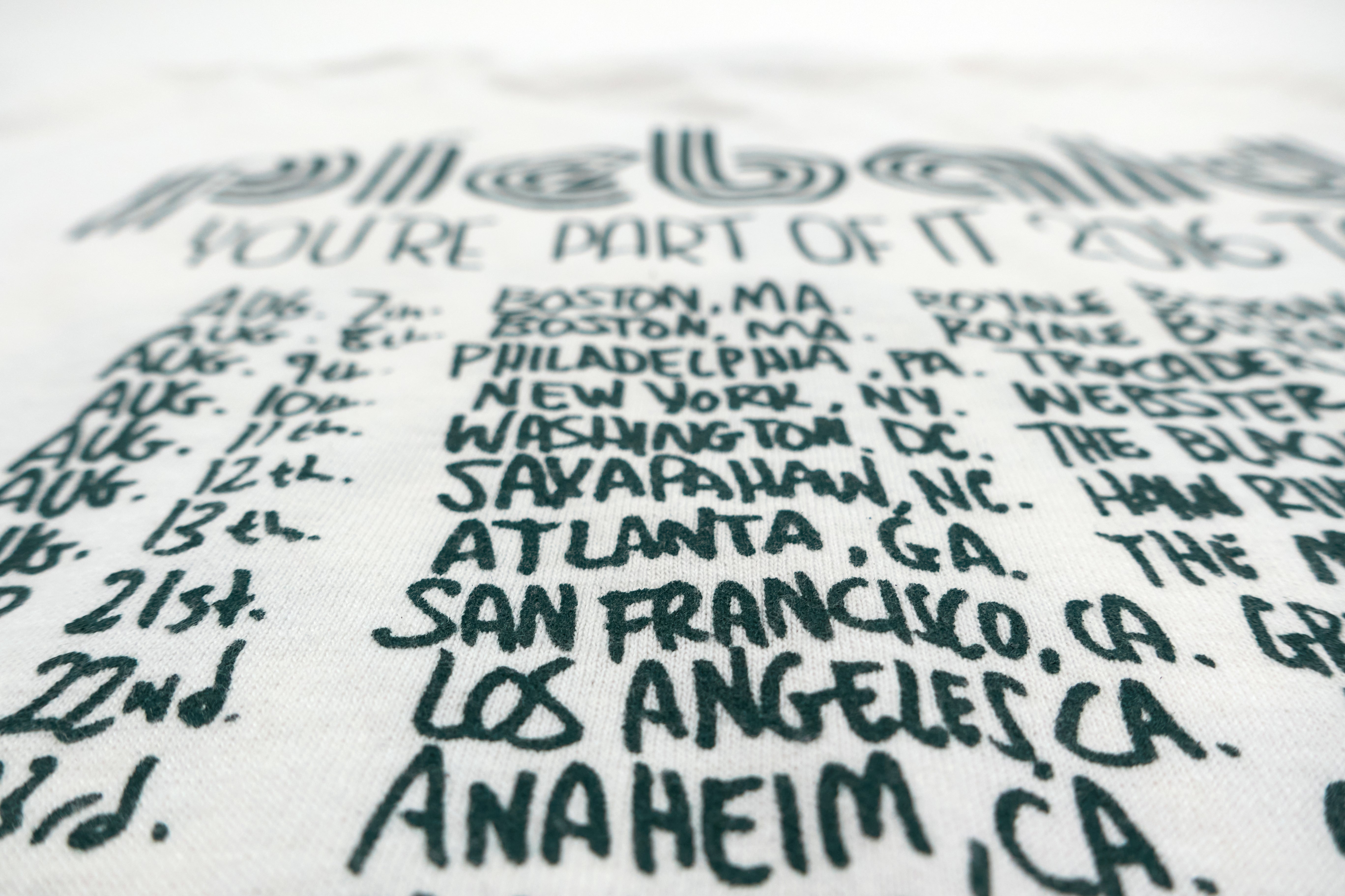 Piebald - You're Part Of It 2016 Tour Shirt Size Medium