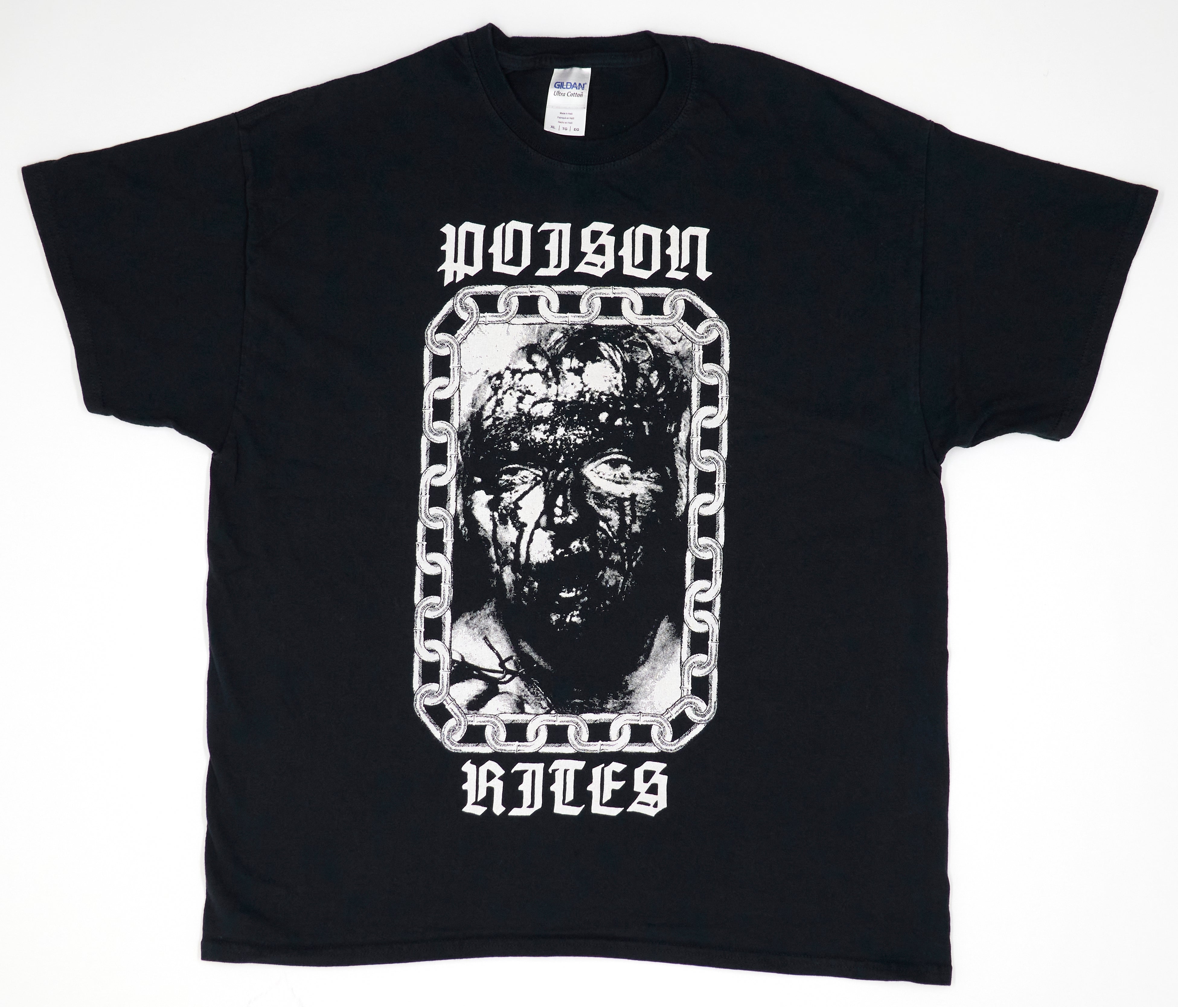 Poison Rites – Bloody Photo Face 2016 Tour Shirt Size XL