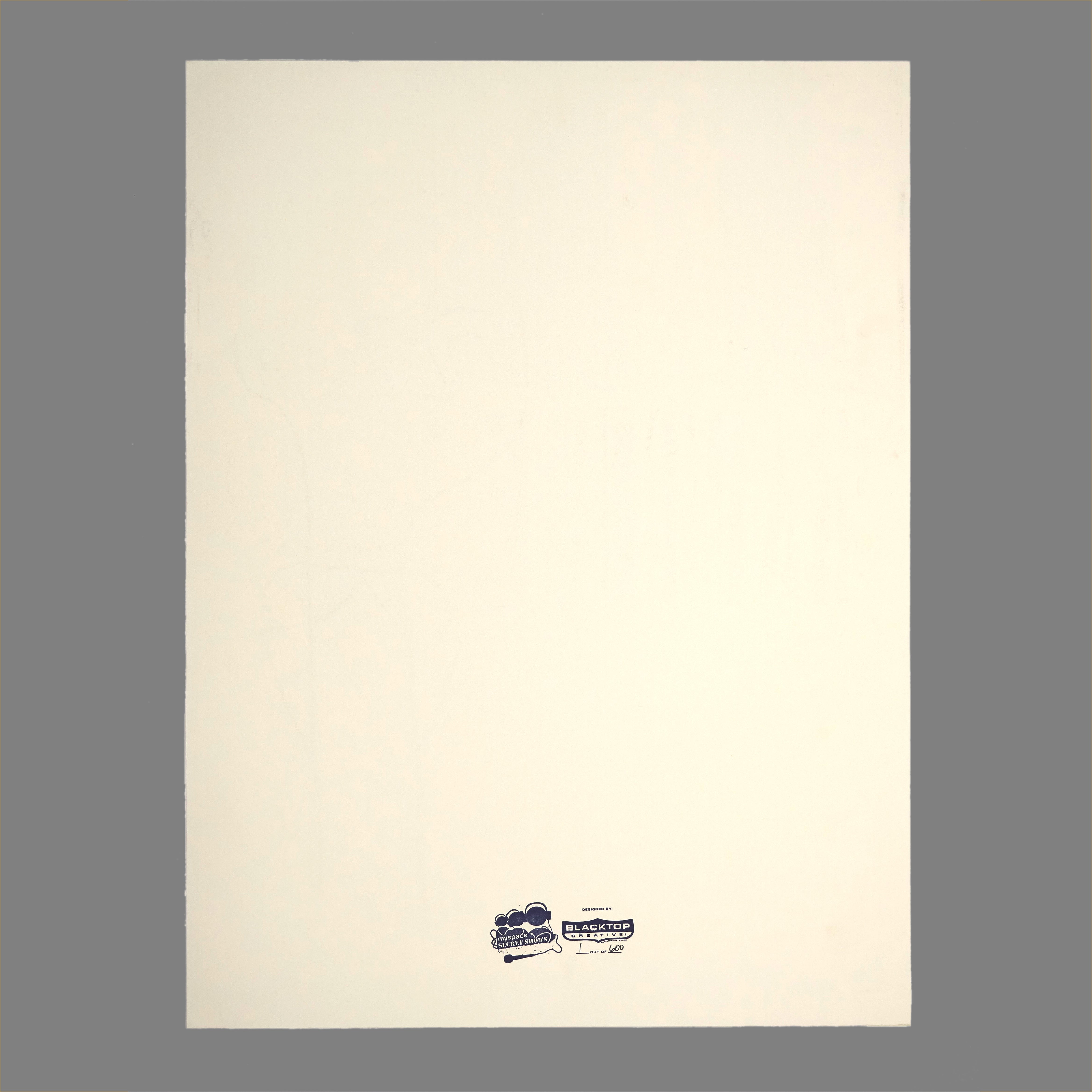 Rapture - 2006 MySpace Secret Show 18X24 Inch Silkscreened Poster Number 1 of 600