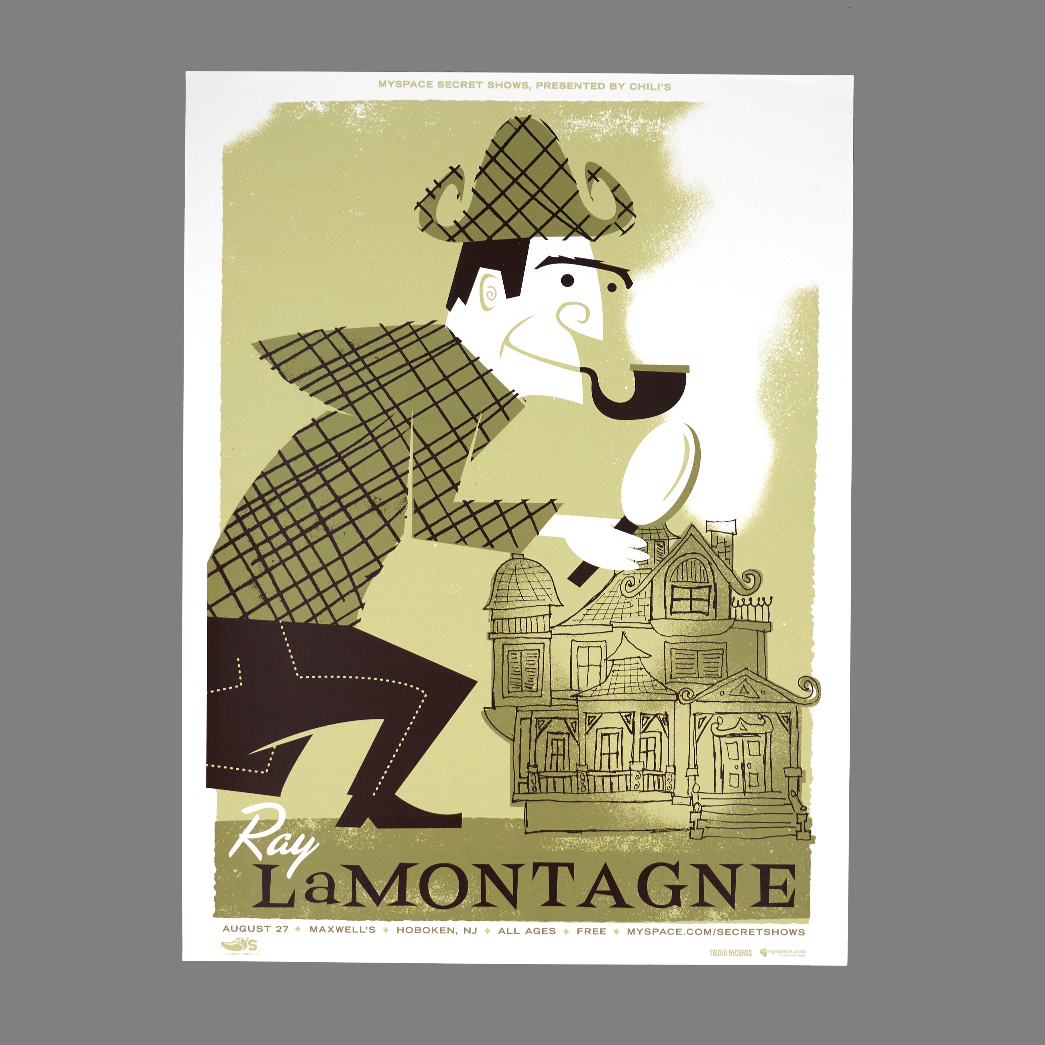 Ray LaMontagne - 2006 MySpace Secret Show 18X24 Inch Silkscreened Poster Number 1 Of 100