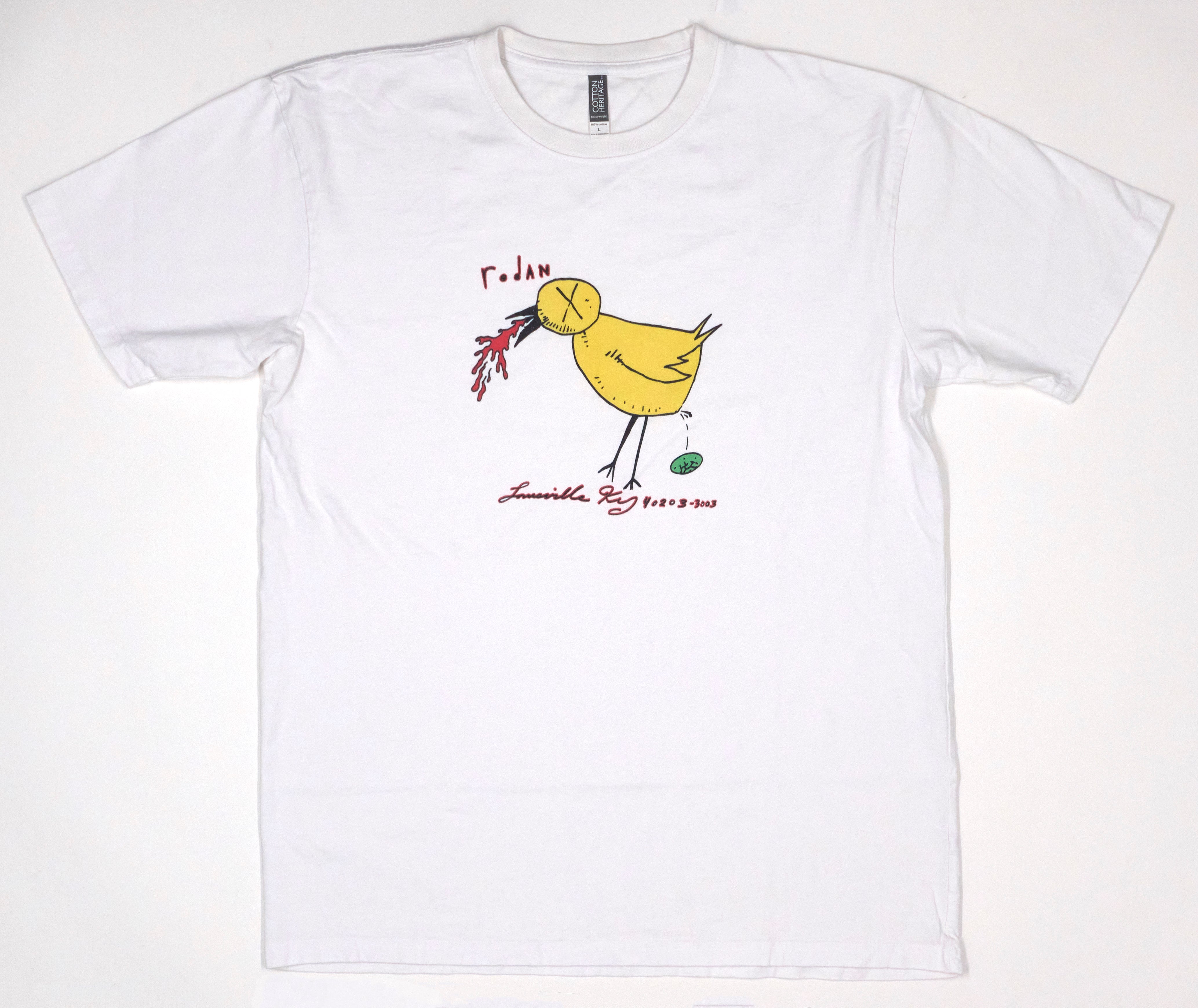Rodan - Dead bird Louisville, KY 40203-3003 2023 Reprint (CH) Shirt Size Large
