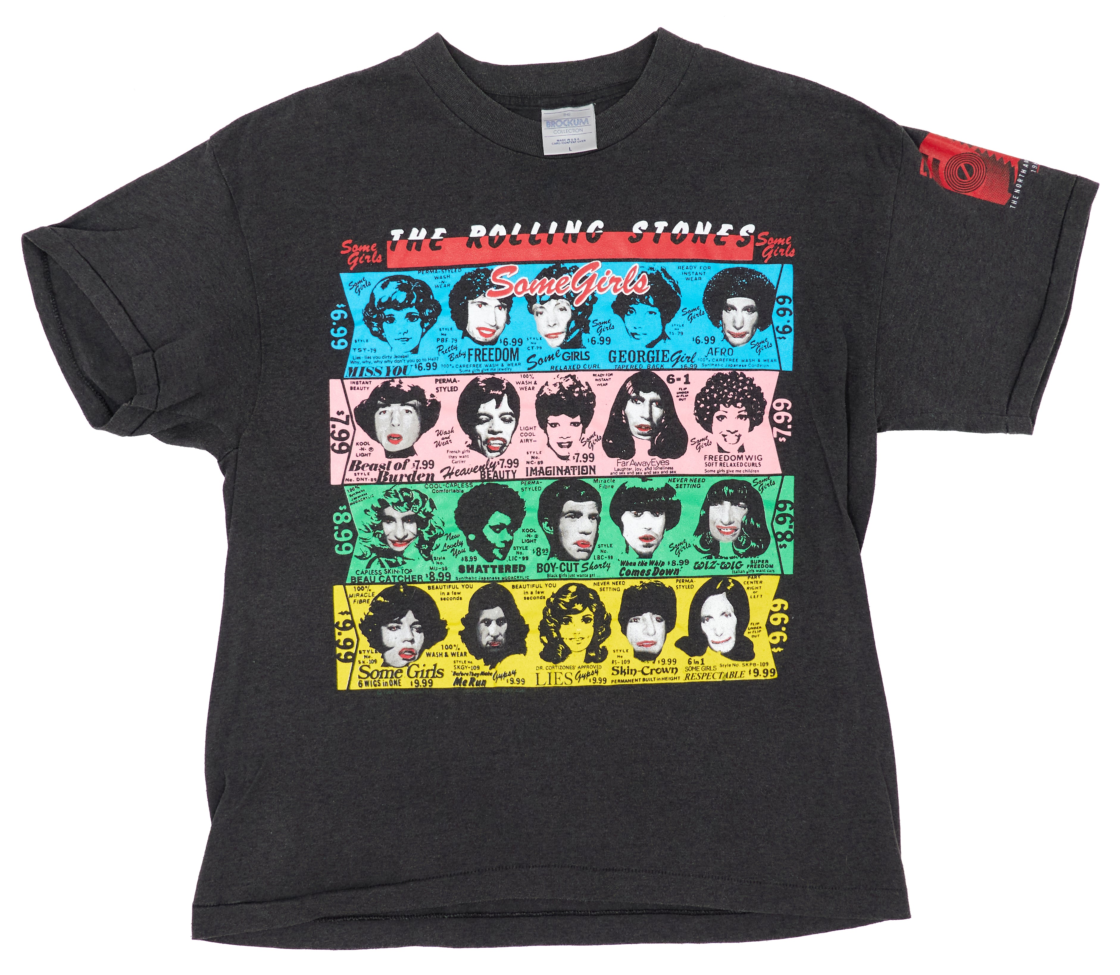 Rolling Stones – Some Girls ©1989 North American Tour Shirt Size Large