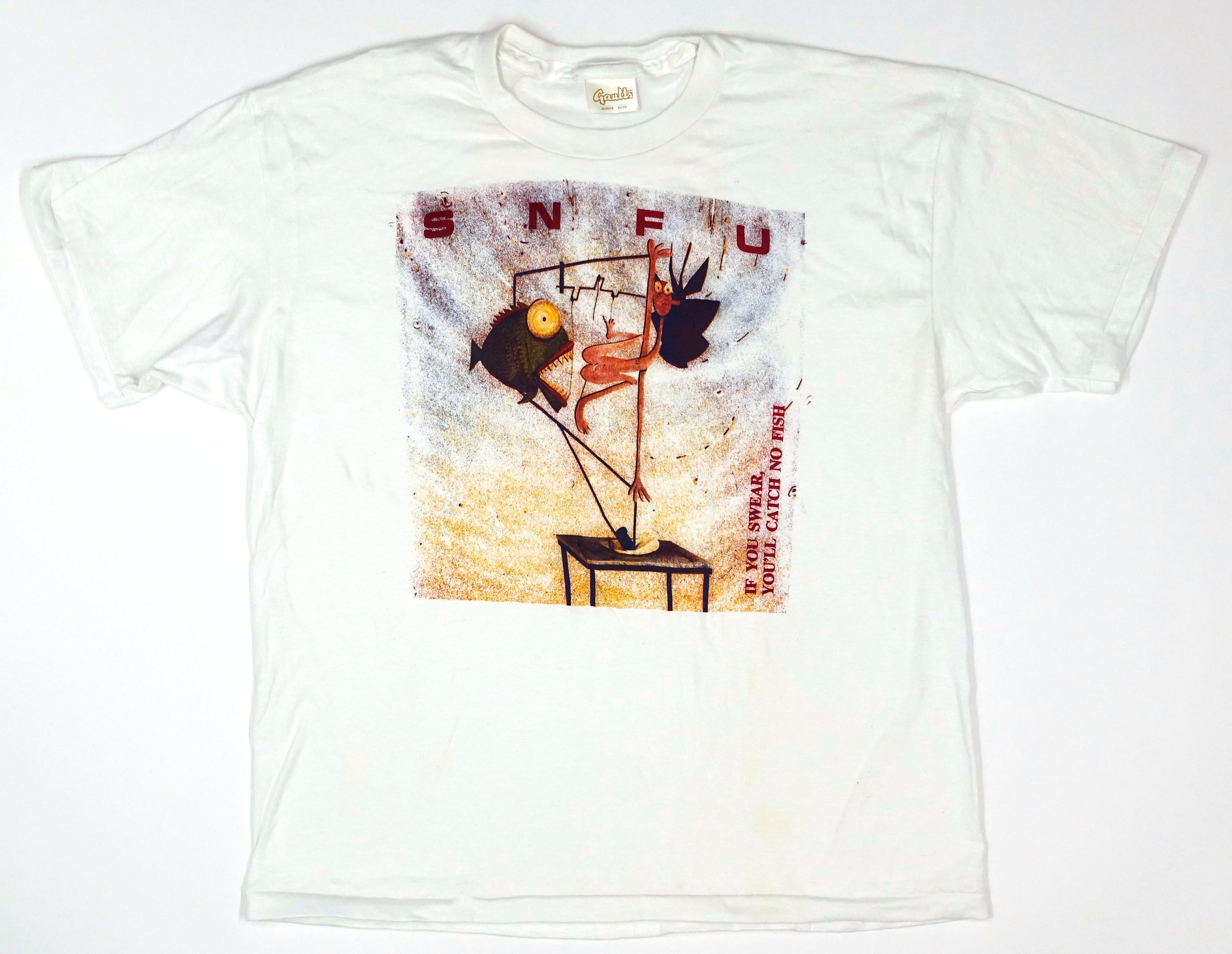 SNFU - If You Swear You'll Catch No Fish 1986 Tour Shirt Size XL