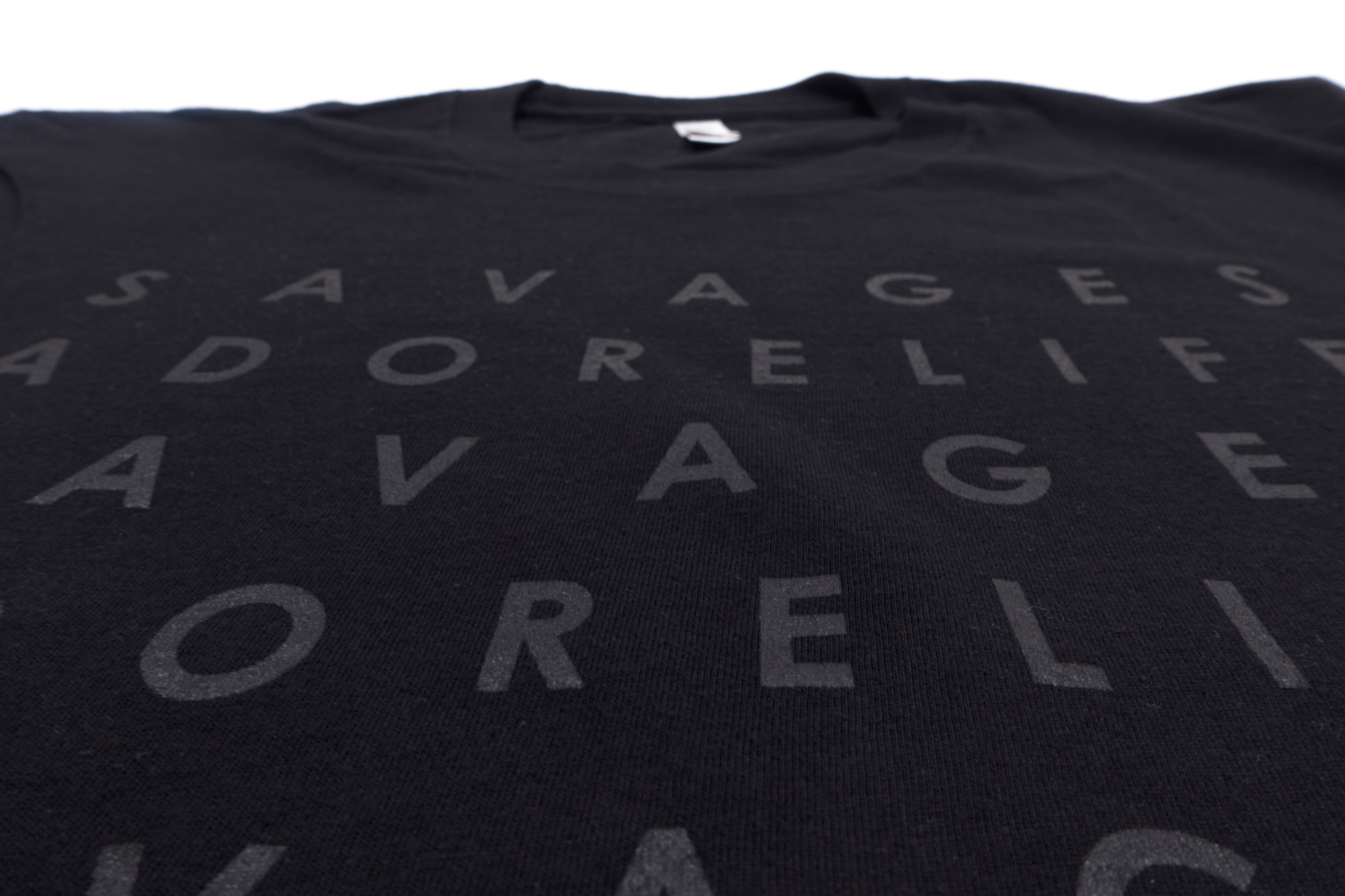 Savages - Adore Life Lettering 2013 Tour Shirt Size Large