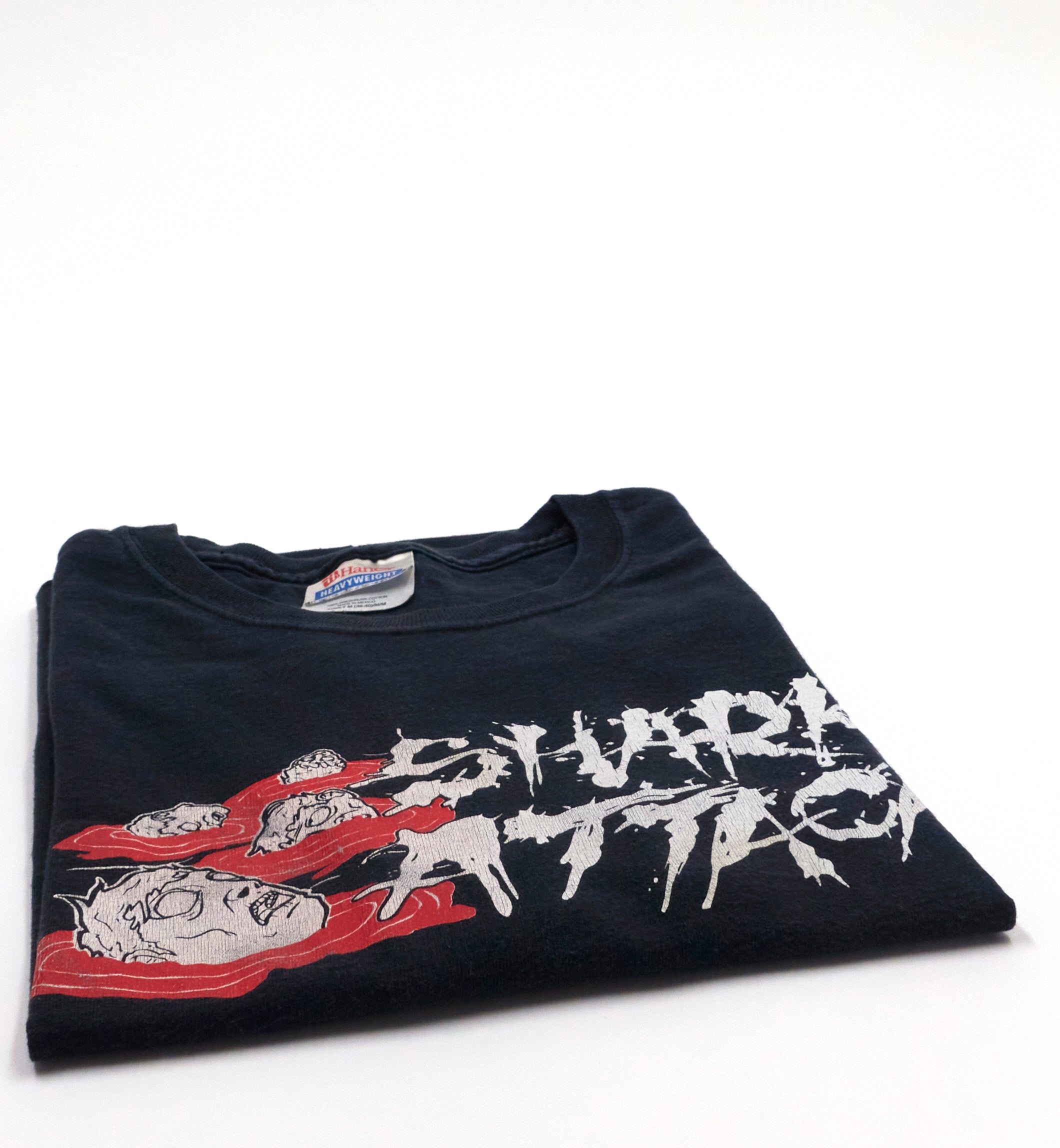 Shark Attack – Blood In The Water 2001 Tour Shirt Size Medium