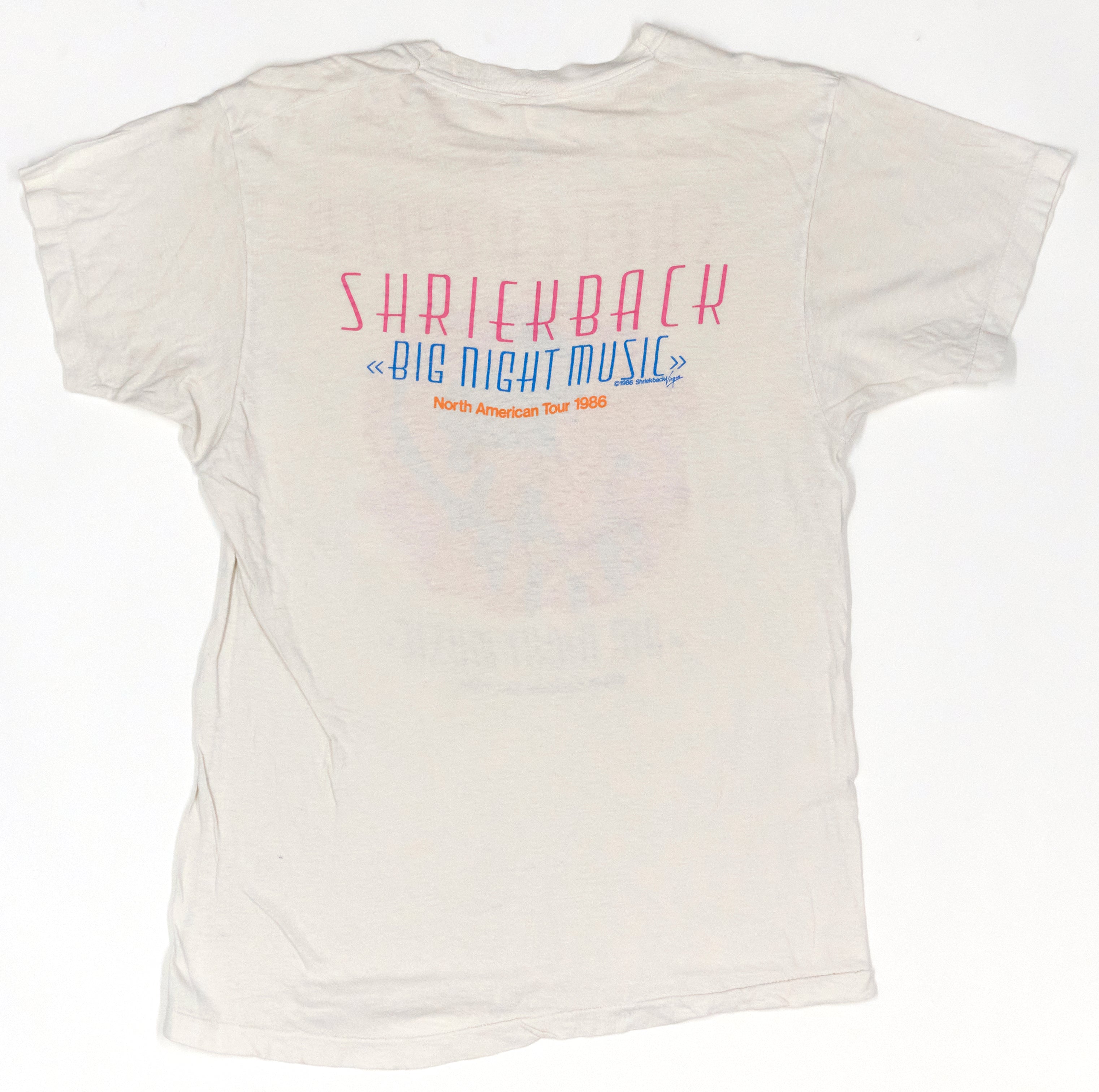 Shriekback – Big Night Music 1986 North American Tour Shirt Size Large