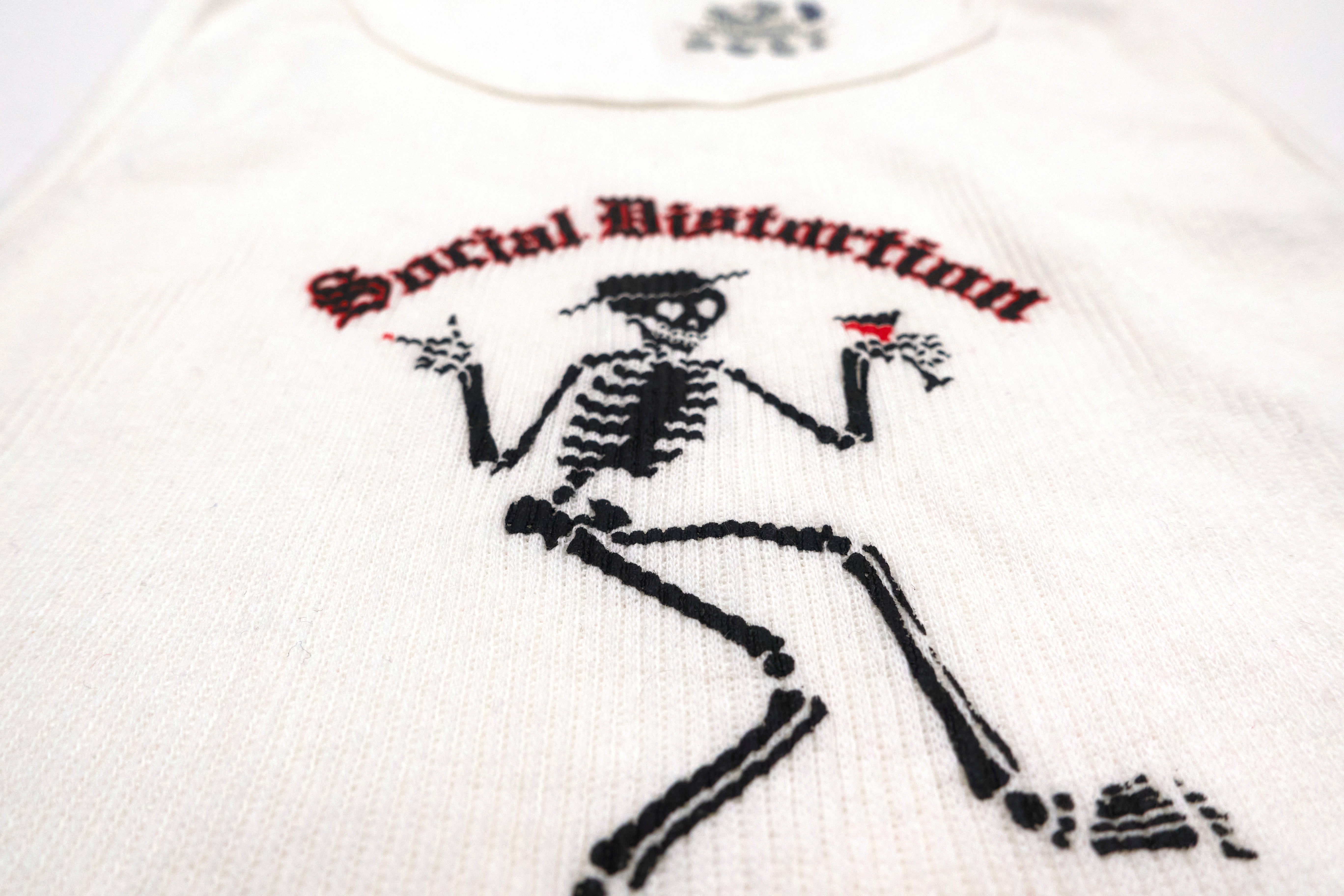 Social Distortion – Mommy's Little Monster White Beater Tour Shirt Size XL