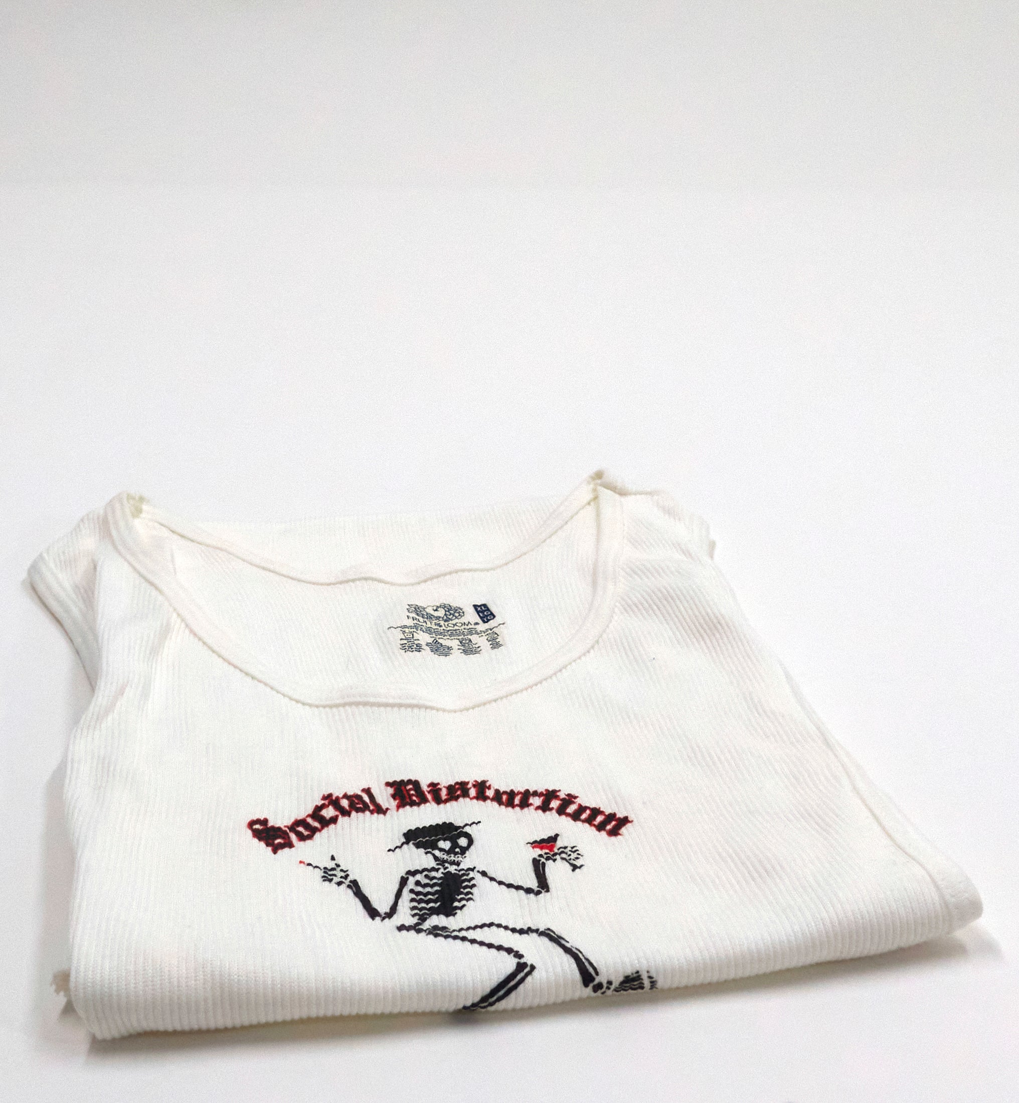 Social Distortion – Mommy's Little Monster White Beater Tour Shirt Size XL