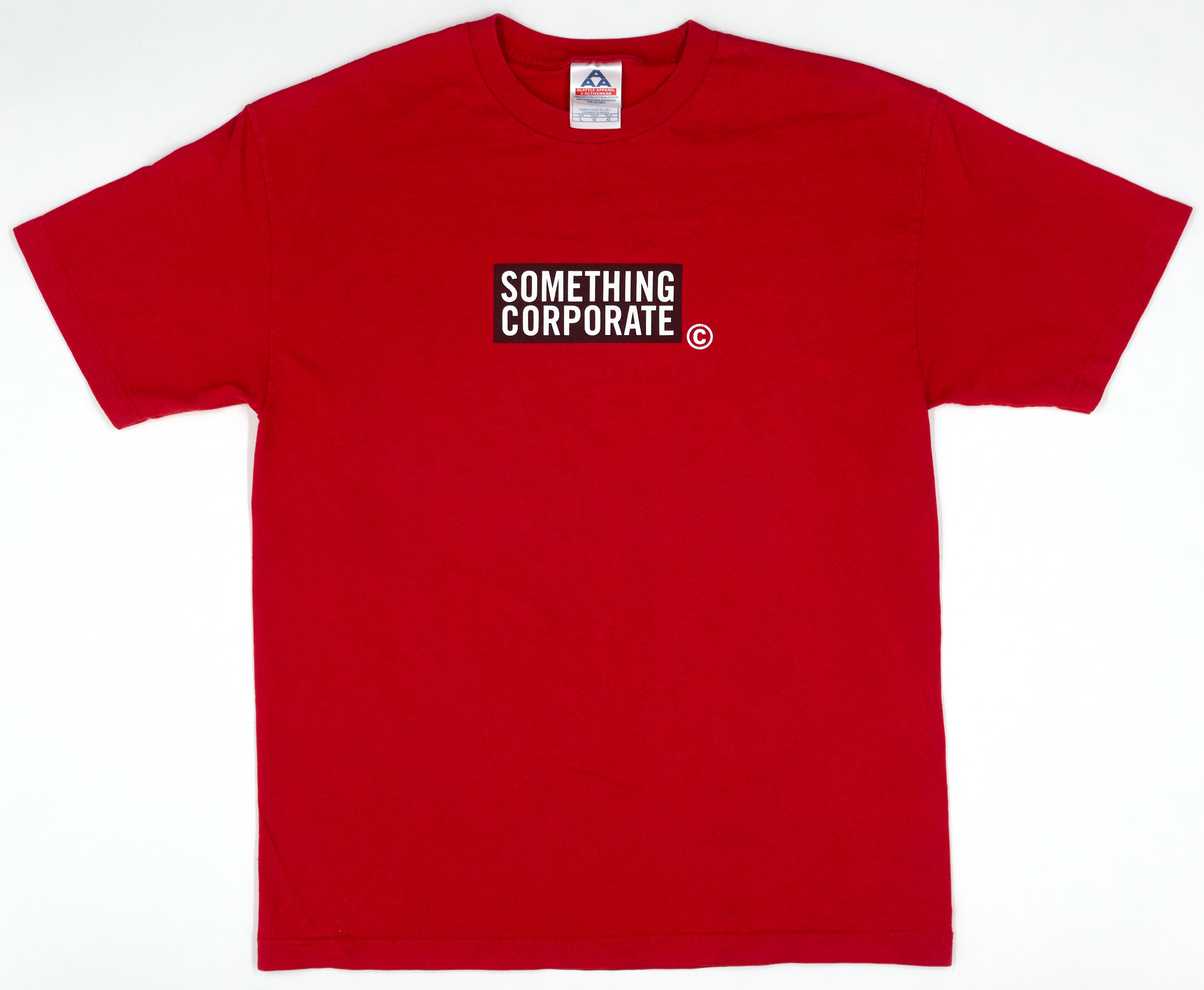 Something Corporate – Leaving Through The Window 2002 Tour Shirt Size Large