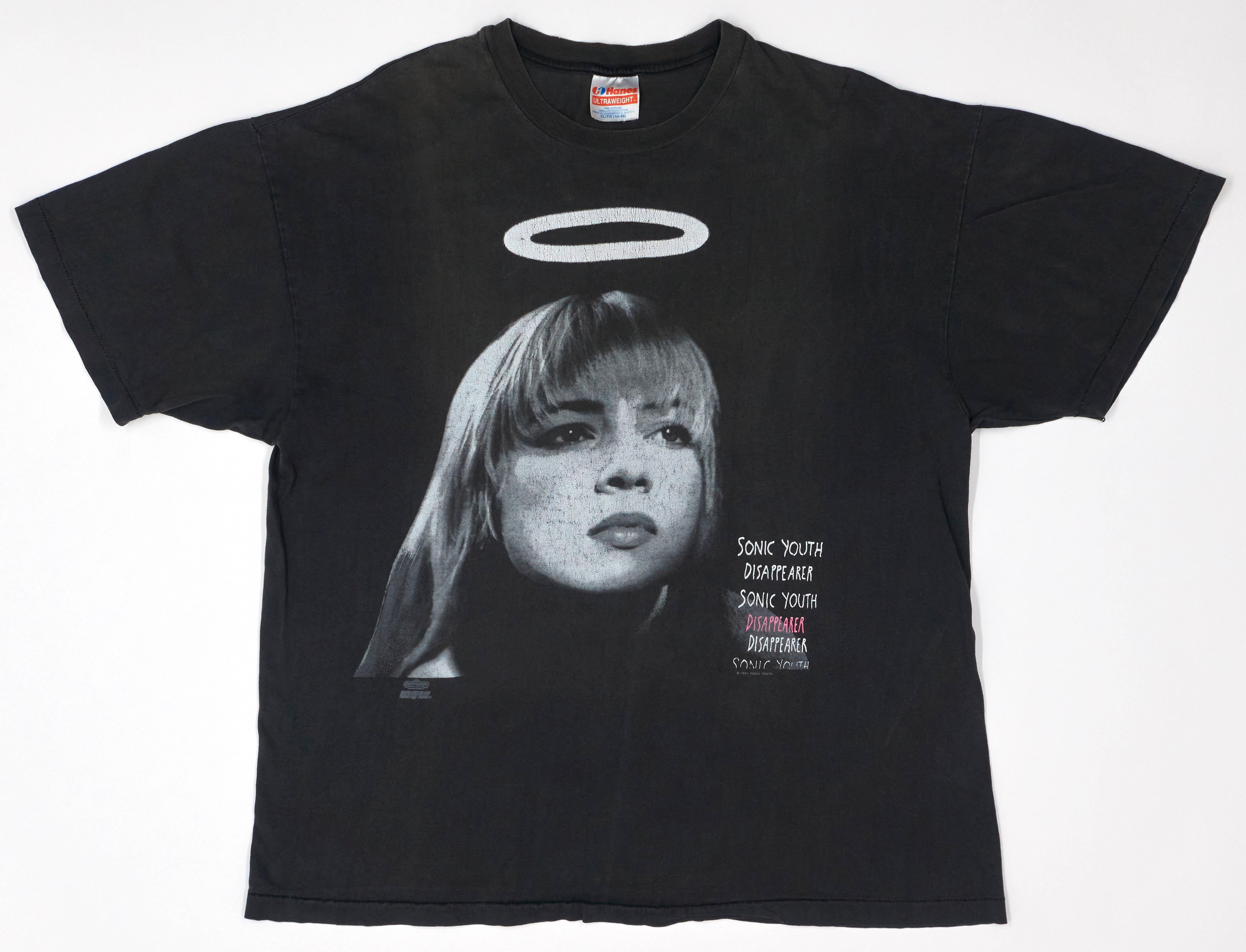 Sonic Youth - Traci Lords Disappearer 1990 Tour Shirt Size XL