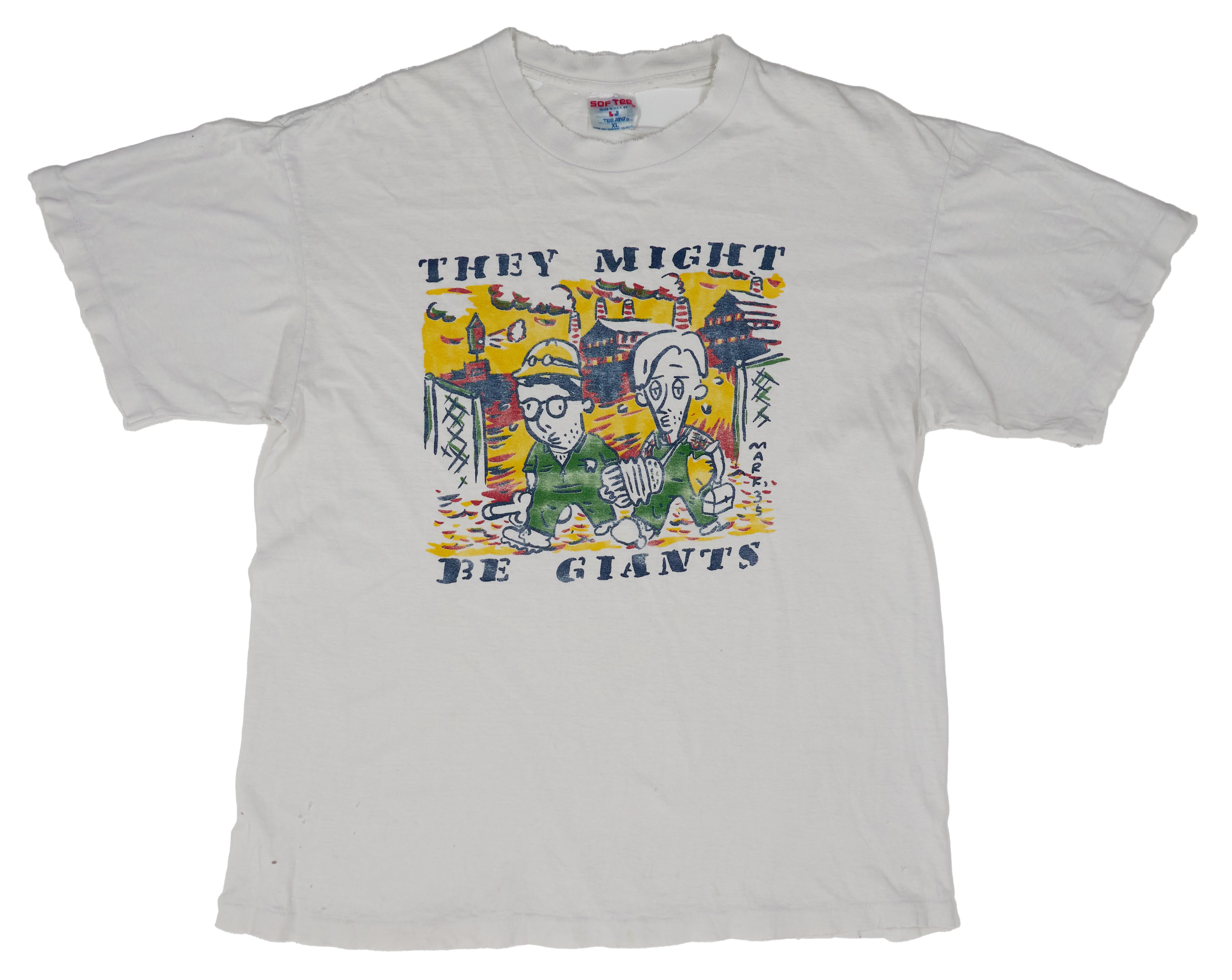 They Might Be Giants - Working Johns Mark Marek Art Tour Shirt Size XL