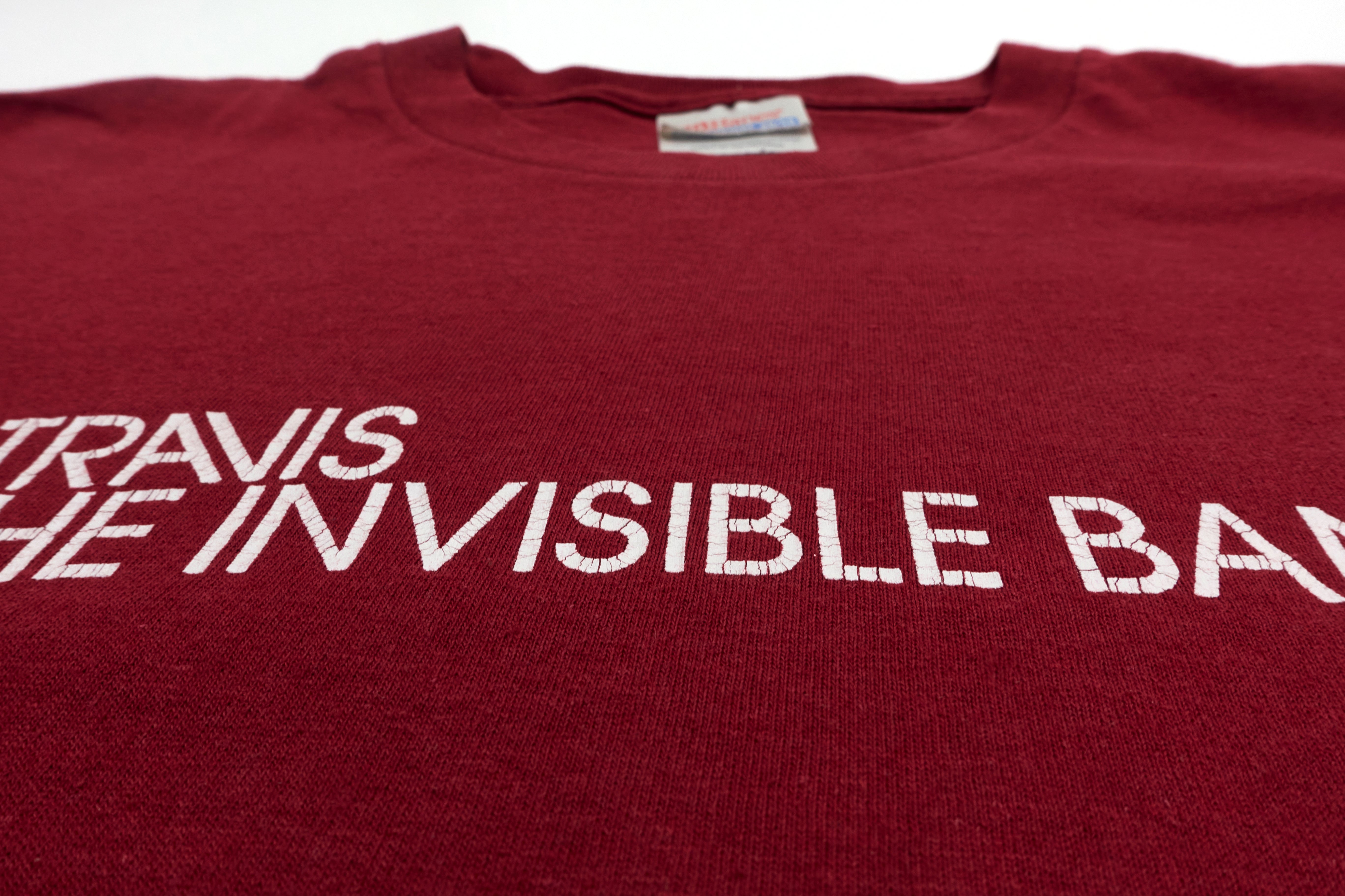 Travis – The Invisible Band 2001 Maroon Tour Shirt Size XL