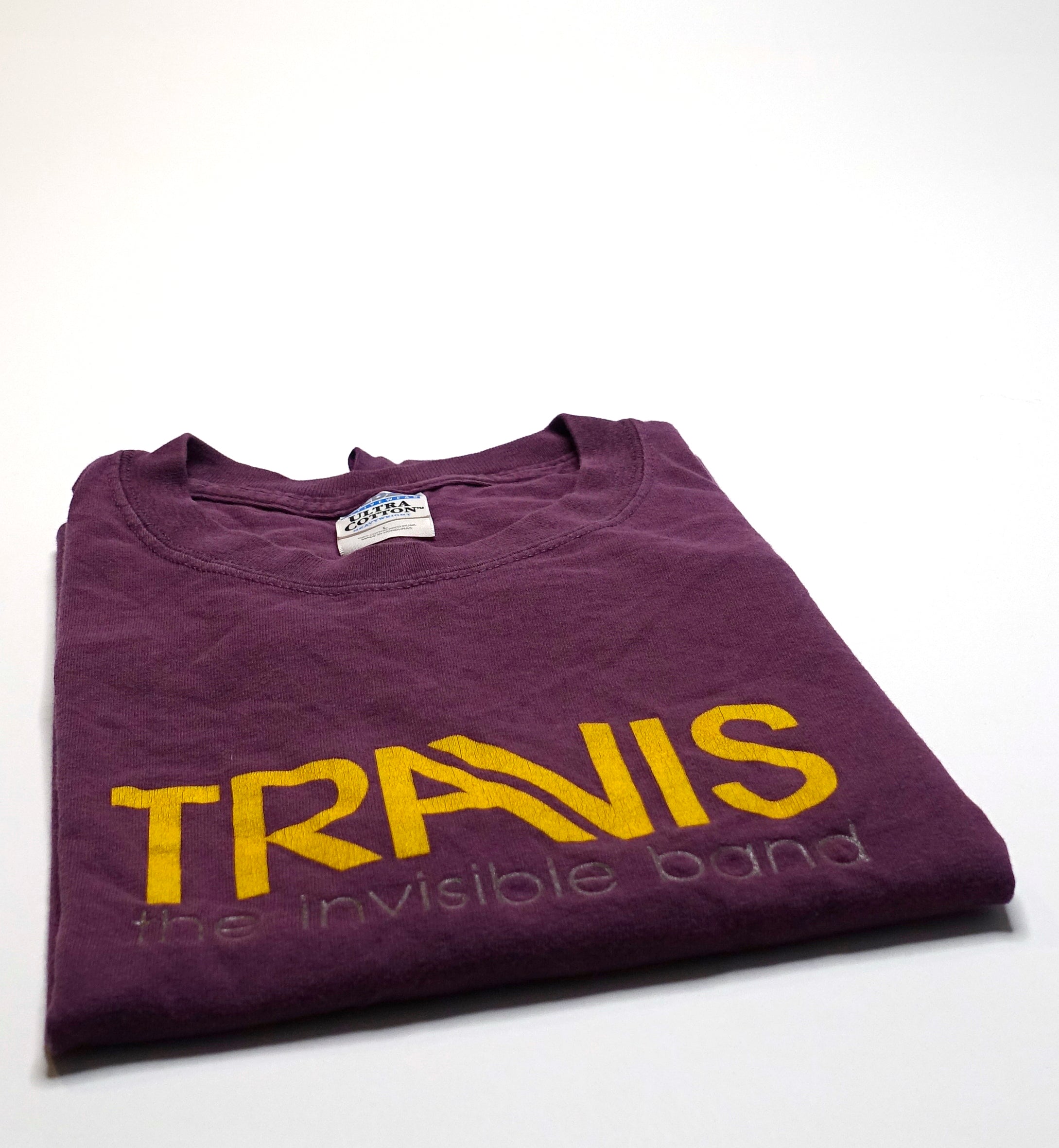 Travis – The Invisible Band 2001 Eggplant Tour Shirt Size Large