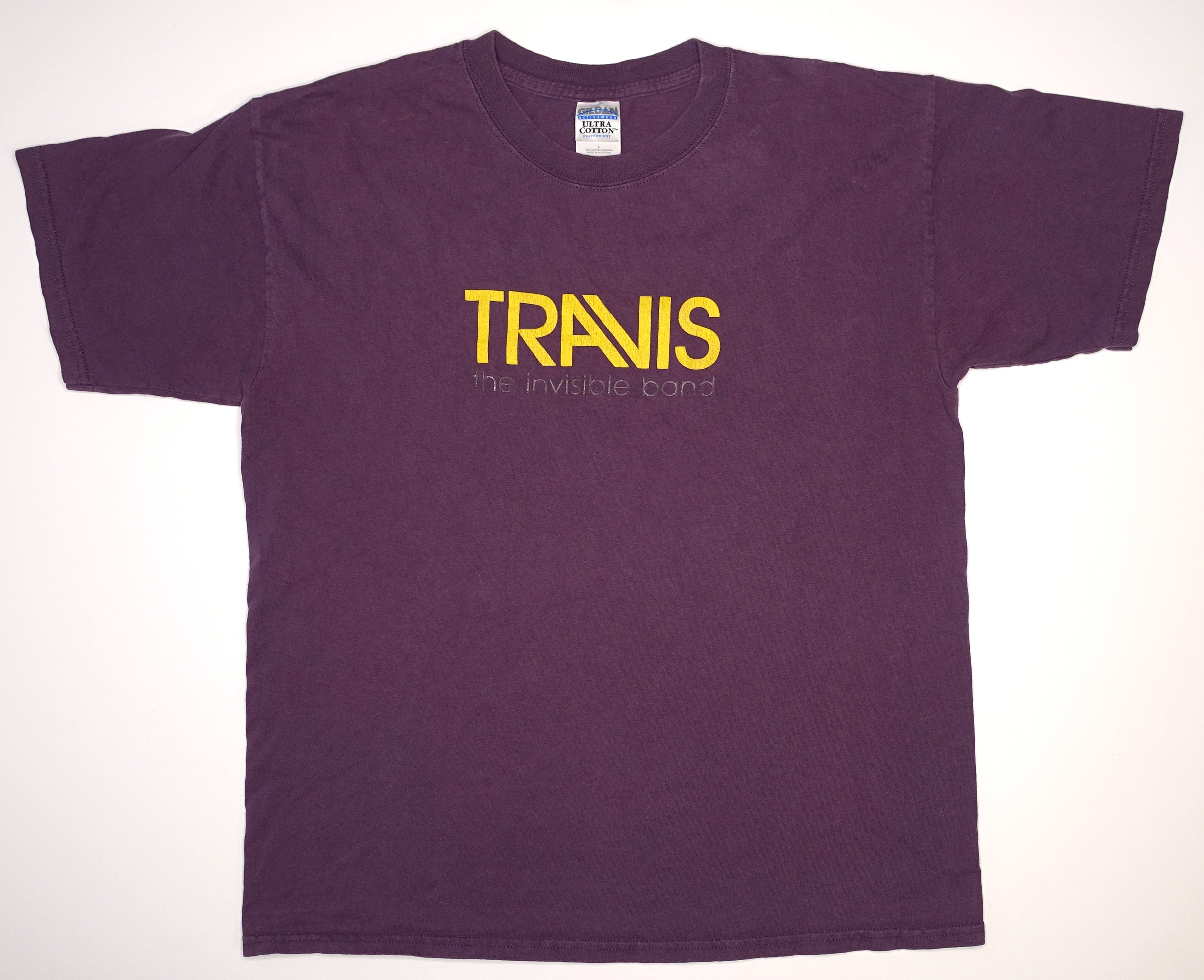 Travis – The Invisible Band 2001 Eggplant Tour Shirt Size Large