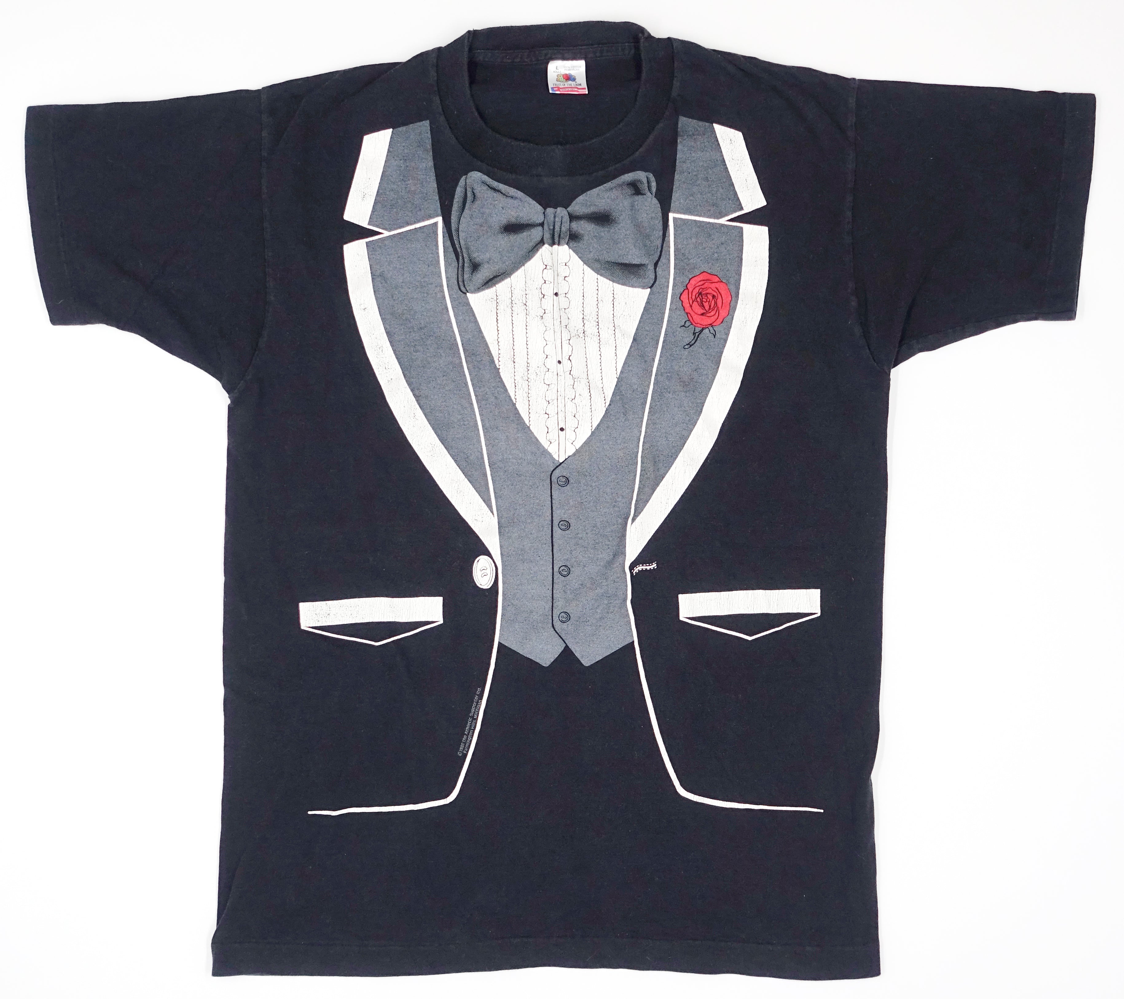 Tuxedo Shirt - Vintage 80s 90s Tuxedo Shirt Size Large