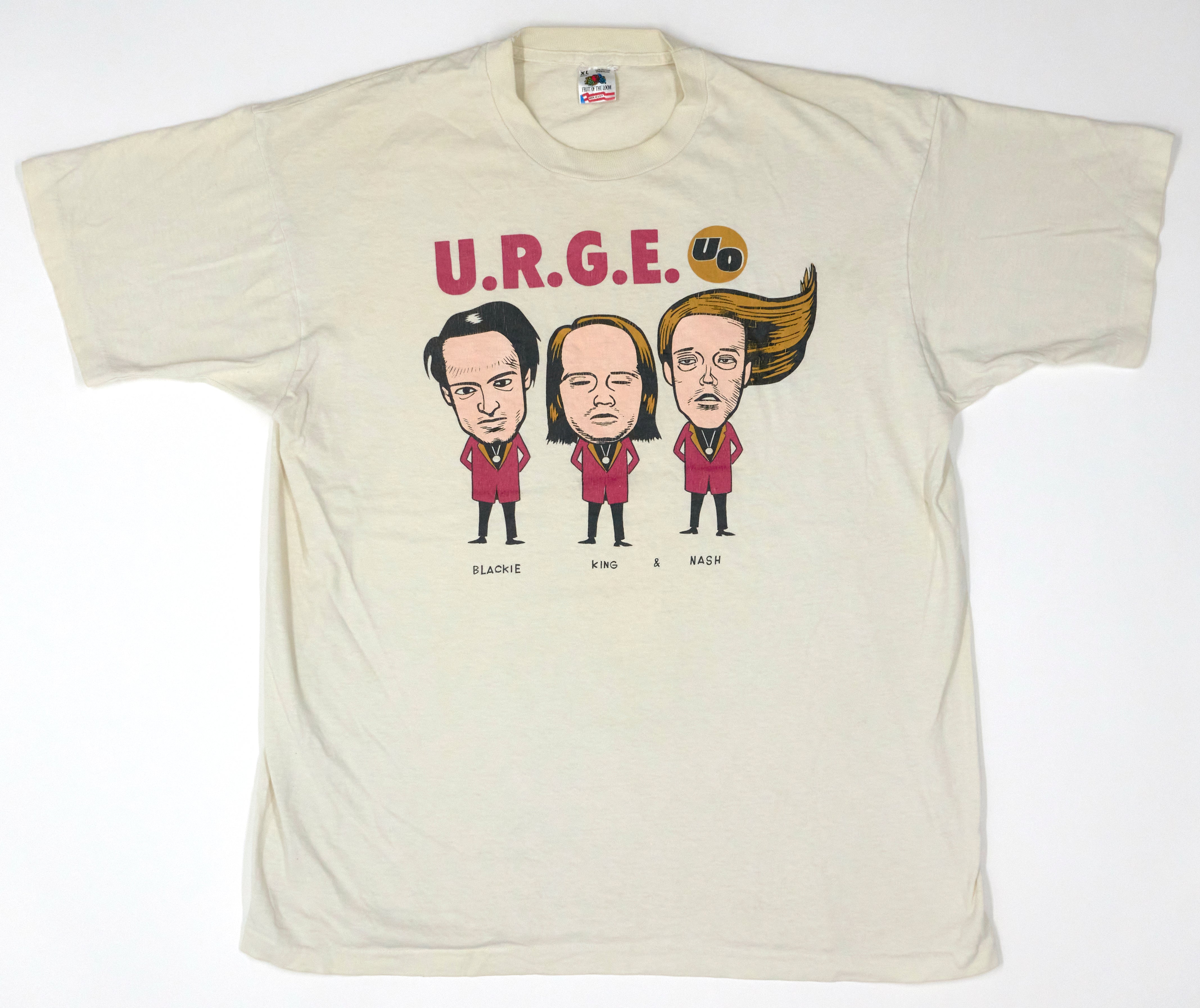 Urge Overkill - Supersonic Storybook by Daniel Clowes 1991 Tour Shirt Size XL