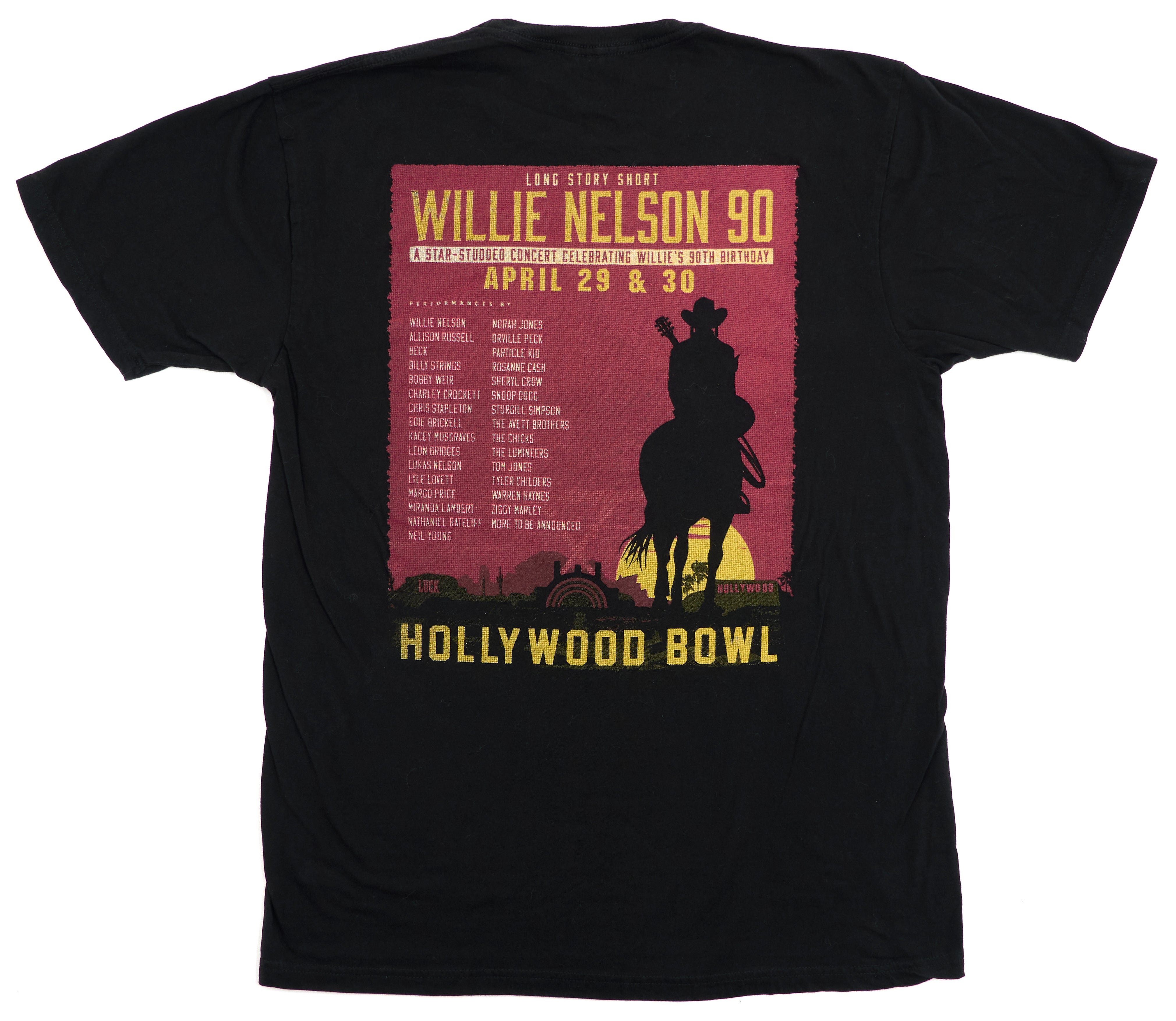 Willie Nelson - Long Story Short 50th Anniversary Tour Shirt Size Large