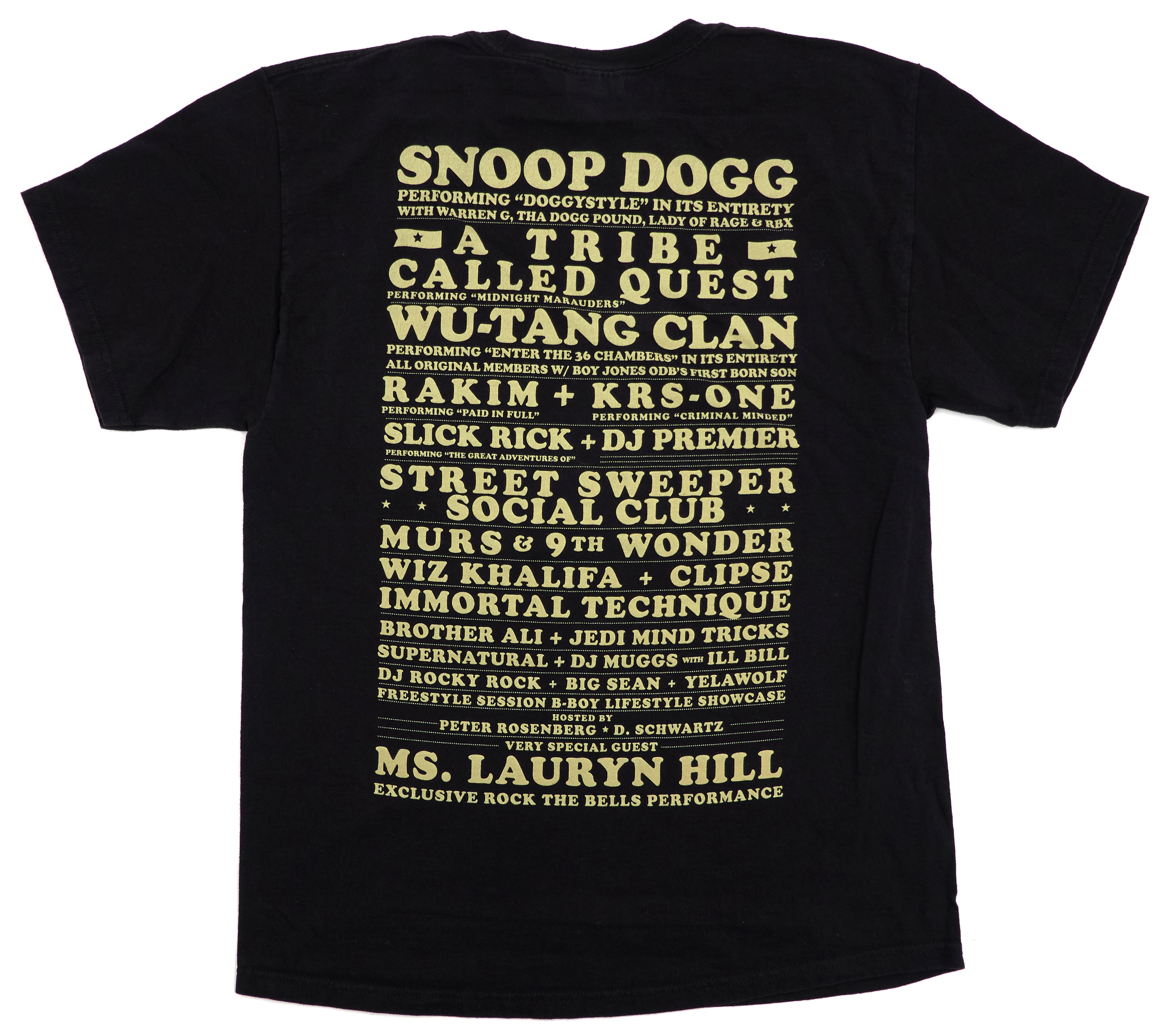 Wu-Tang - Rock The Bells 2010 Tour Shirt Shirt Size Large