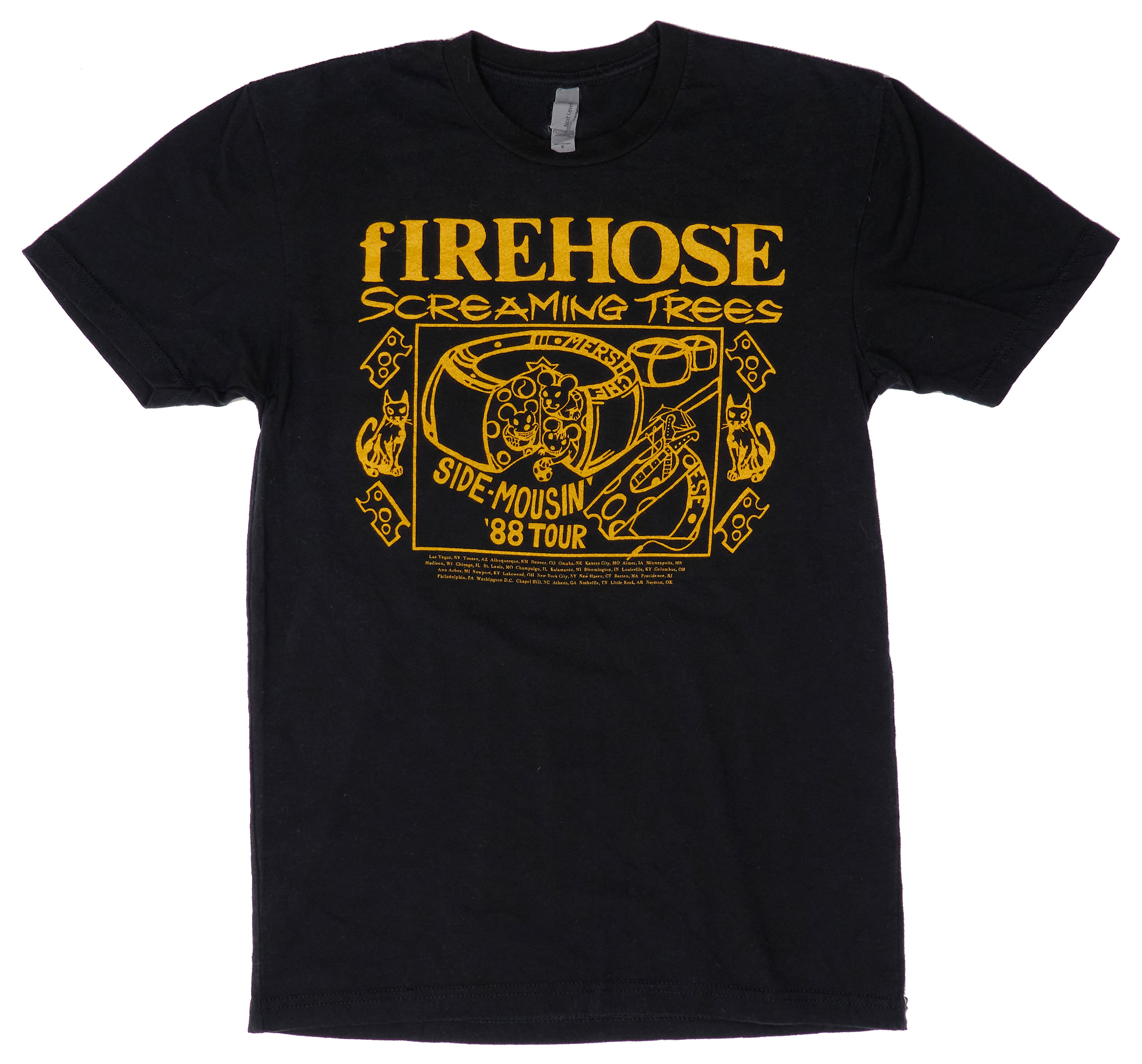 fIREHOSE / Screaming Trees - Side Mousin' 1988 Tour Shirt (Bootleg By Me) Size Small