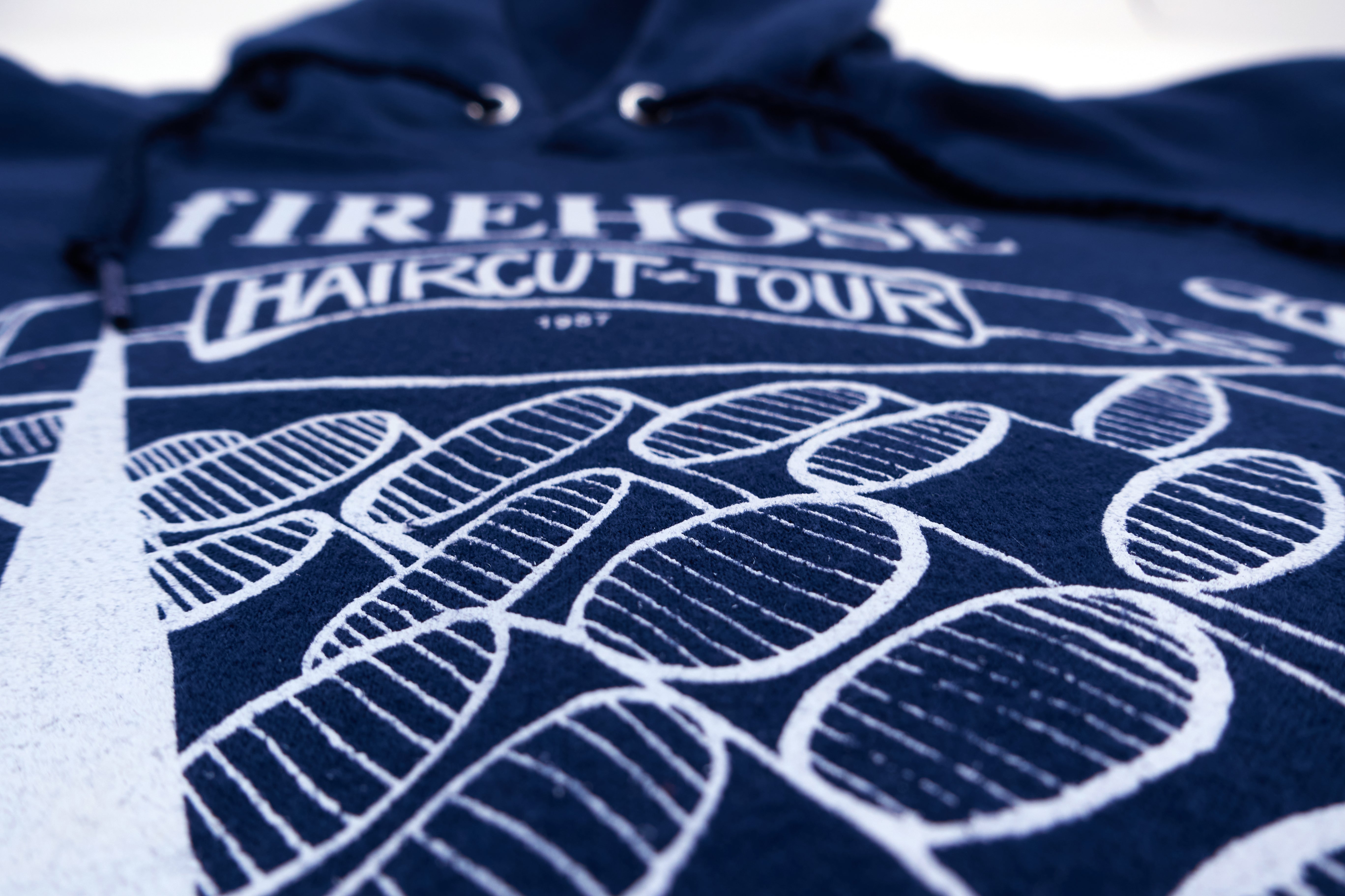 fIREHOSE / Slovenly - 1987 Haircut Tour With Slovenly Hooded Sweat Shirt (Bootleg By Me) Size Large
