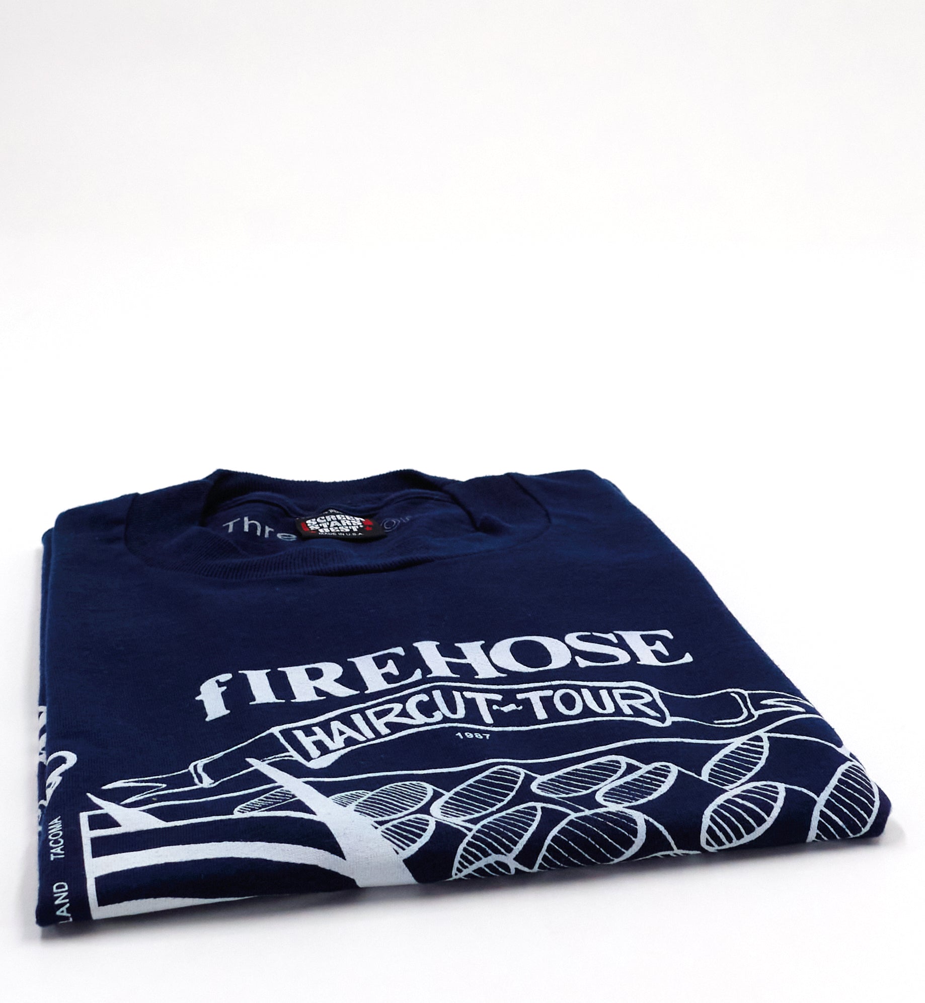 fIREHOSE / Slovenly - 1987 Haircut Tour With Slovenly Shirt (Bootleg By Me) Size XL