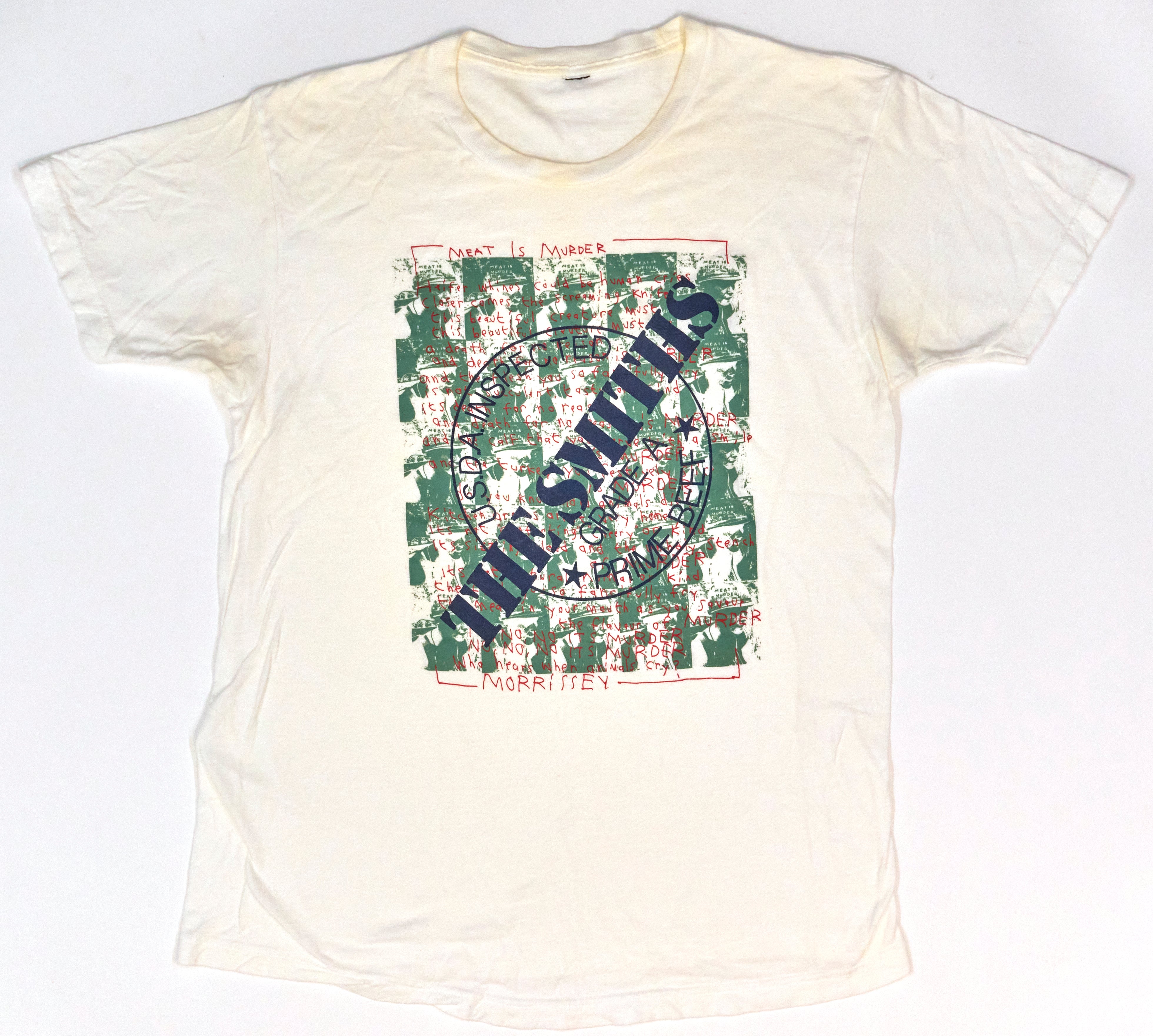 Smiths - Meat Is Murder Shirt Worn Version (Bootleg by Me) Size Large