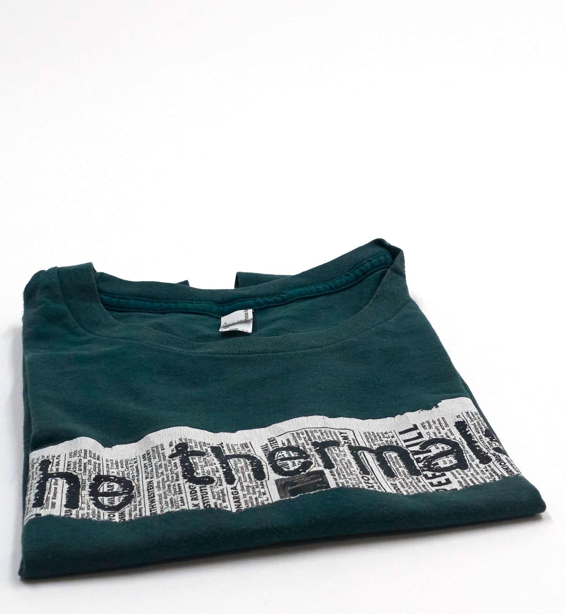 Thermals - Newspaper Print Logo Tour Shirt Size Women's Medium