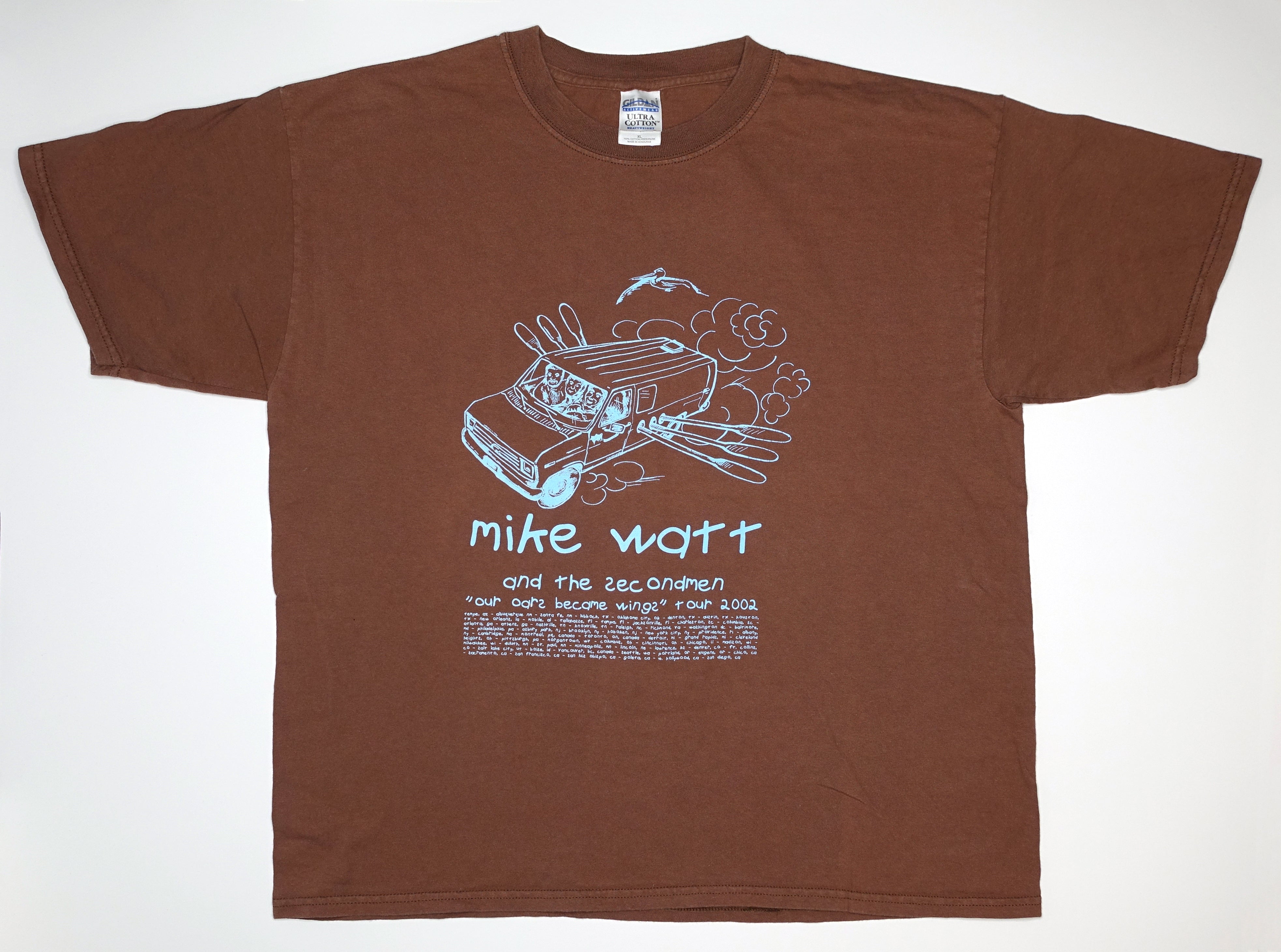 Mike Watt - Our Oars Become Wings 2002 Tour Shirt Size XL