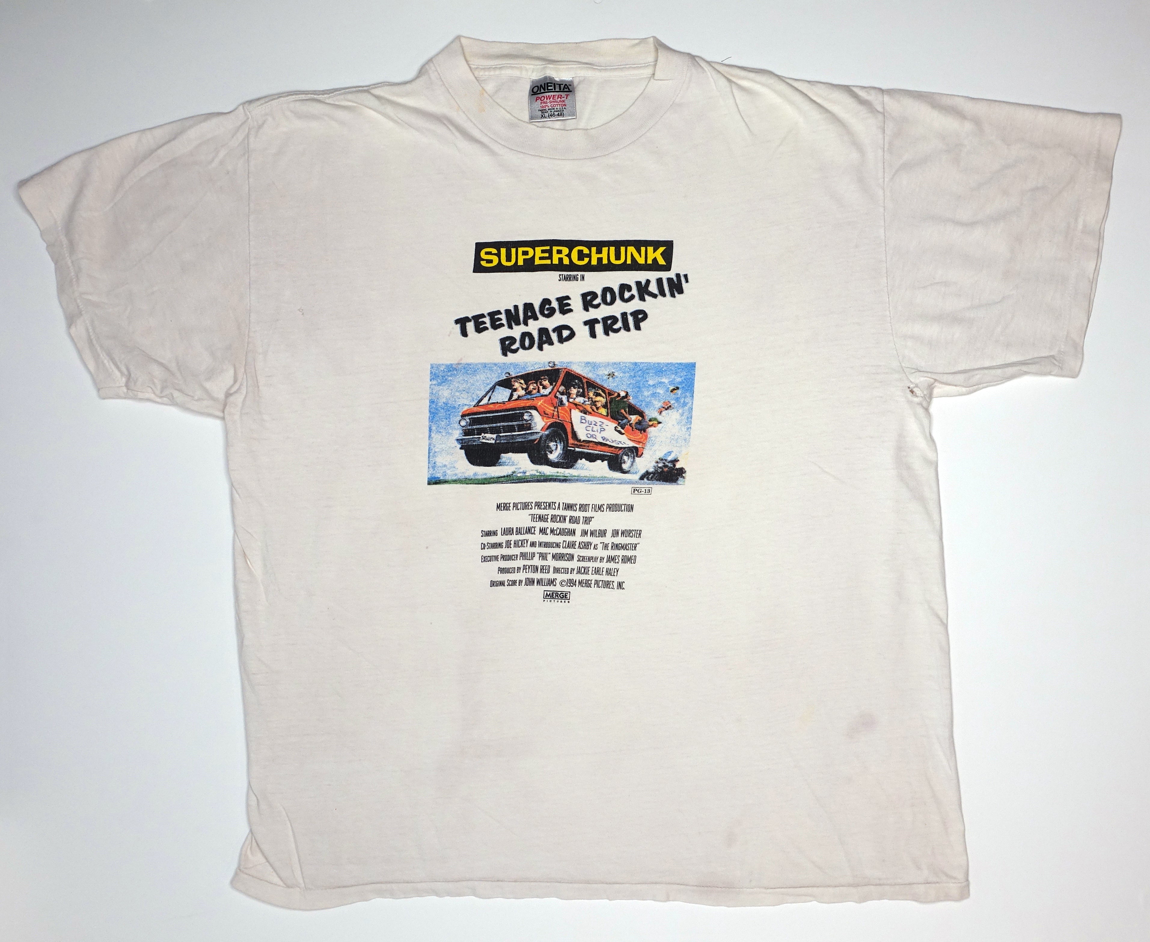 Superchunk - Teenage Rockin' Road Trip 1994 Tour Shirt Size XL