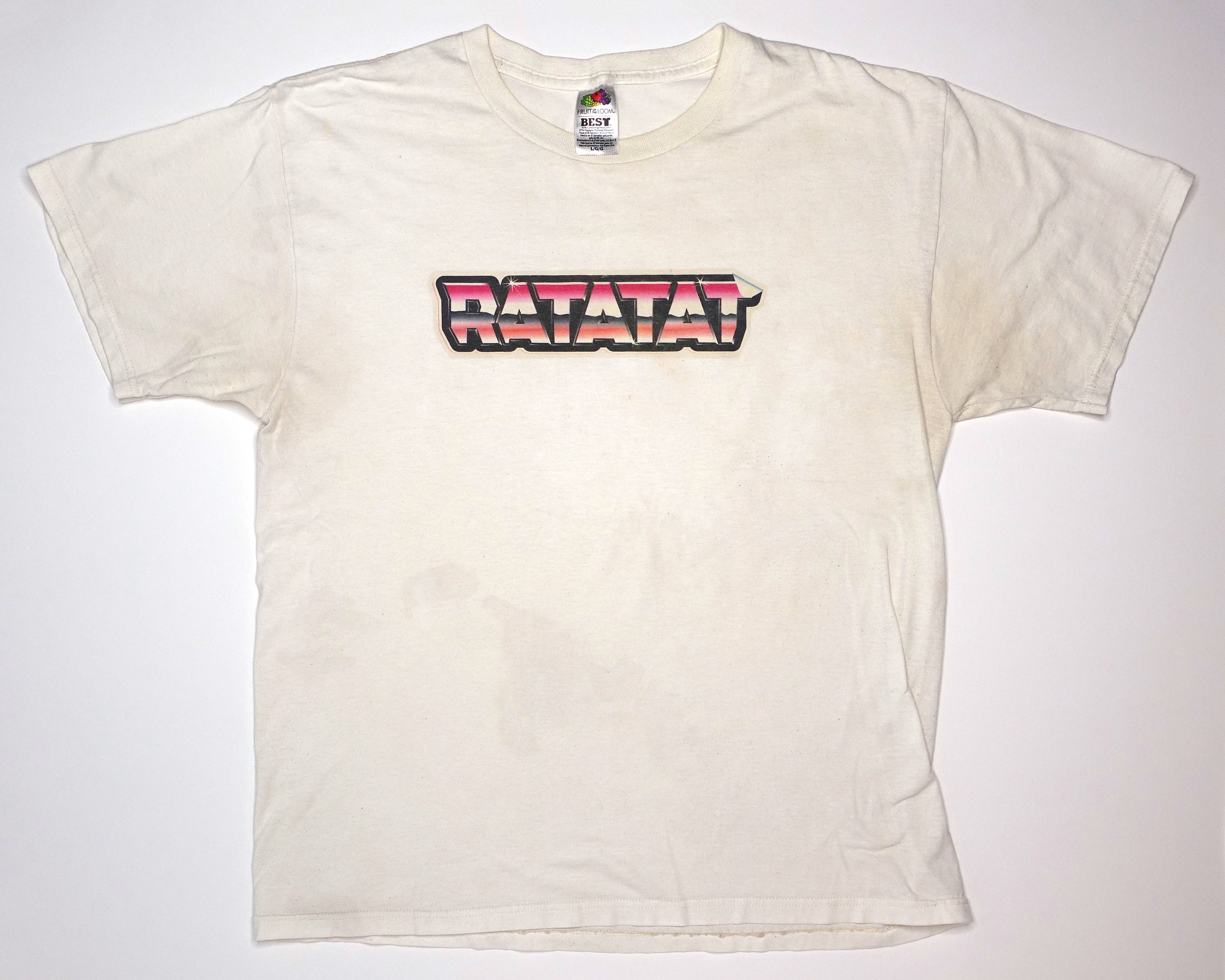 Ratatat – LP3 Chrome Logo 2009 US Tour Shirt Size Large (White)