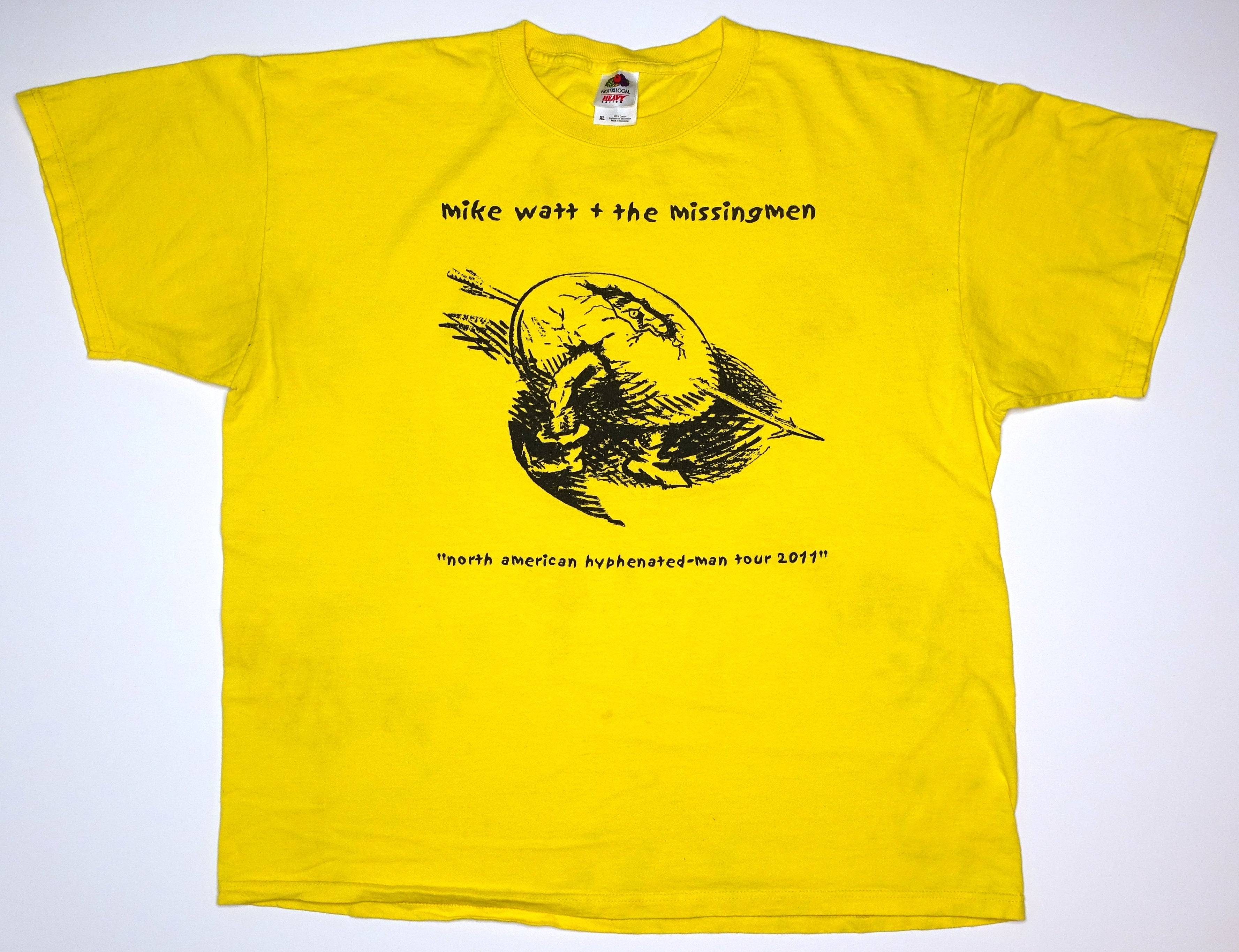 Mike Watt - North American Hyphenated-Man 2011 Tour Shirt Size XL