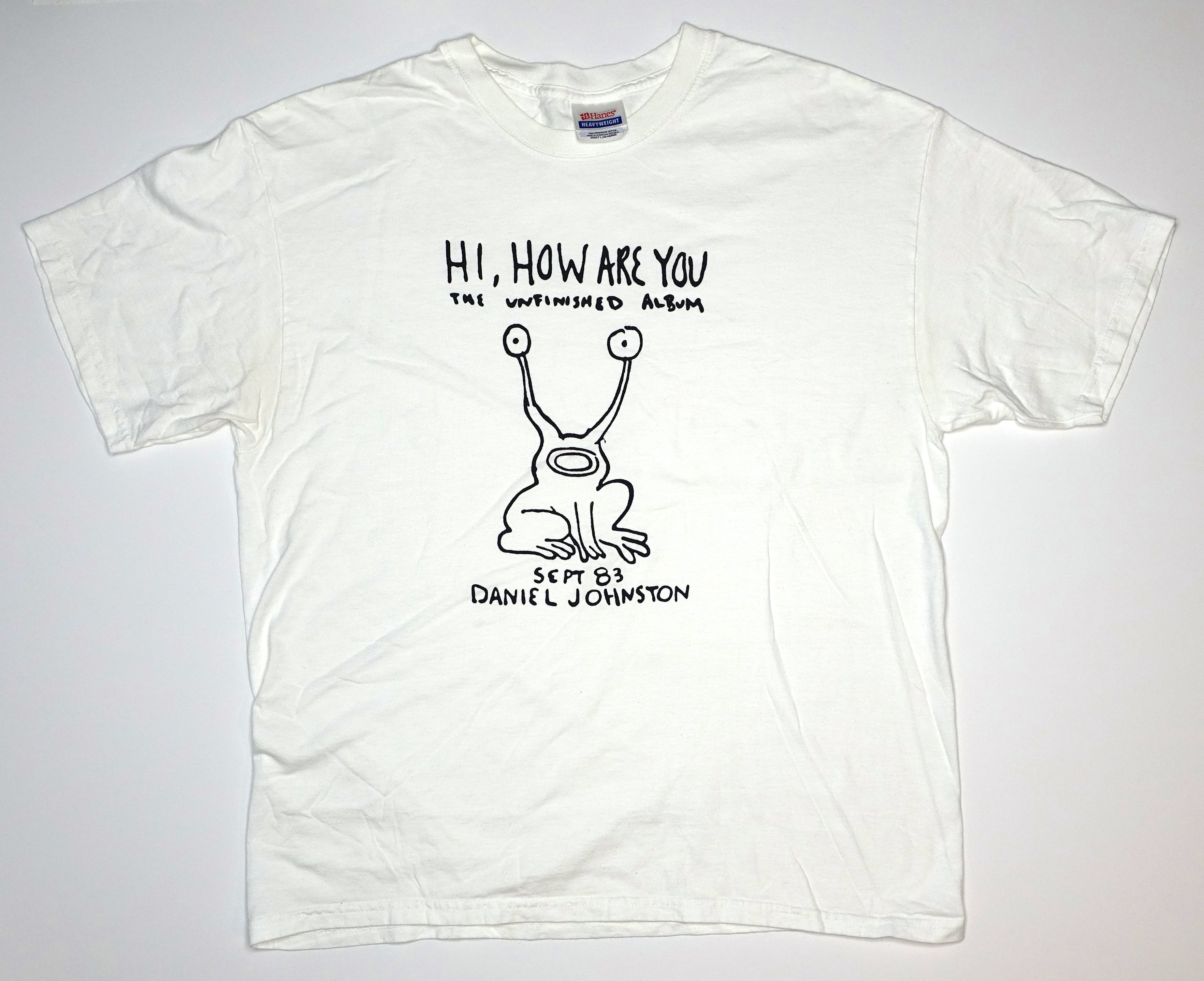 Daniel Johnston – Hi, How Are You? the Unfinished Album Shirt Size Large