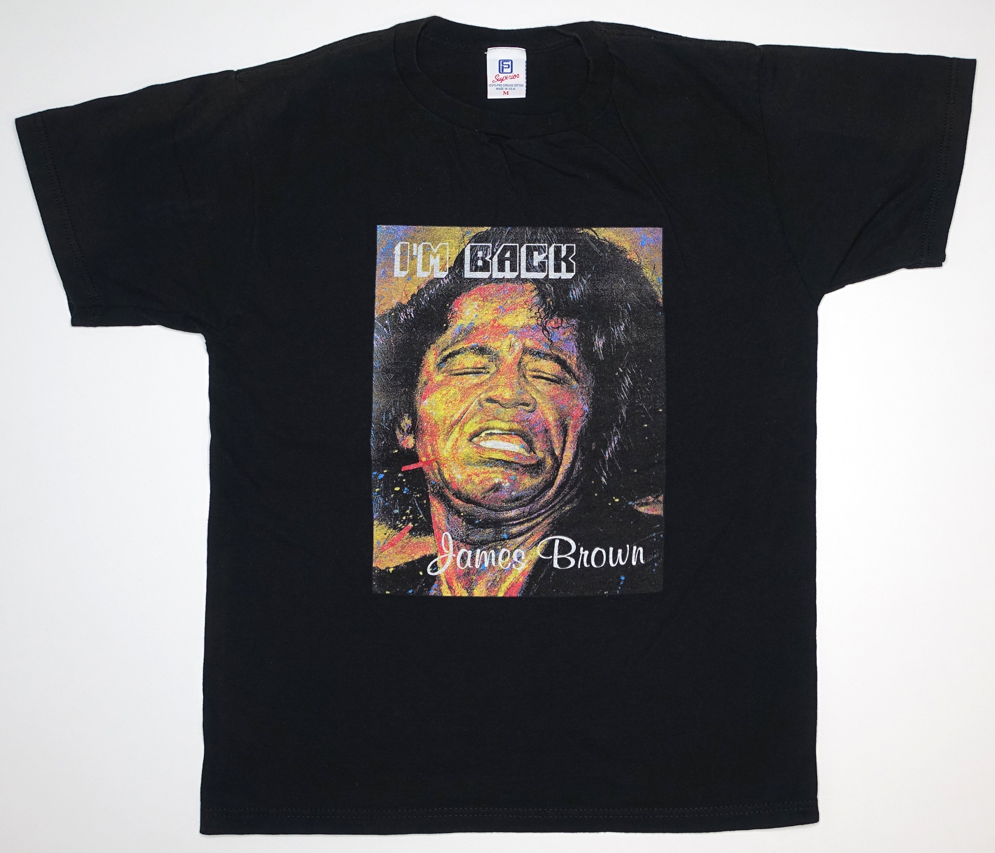 James Brown – I'm Back / Sex Machine 1998 Promo Shirt Size Medium