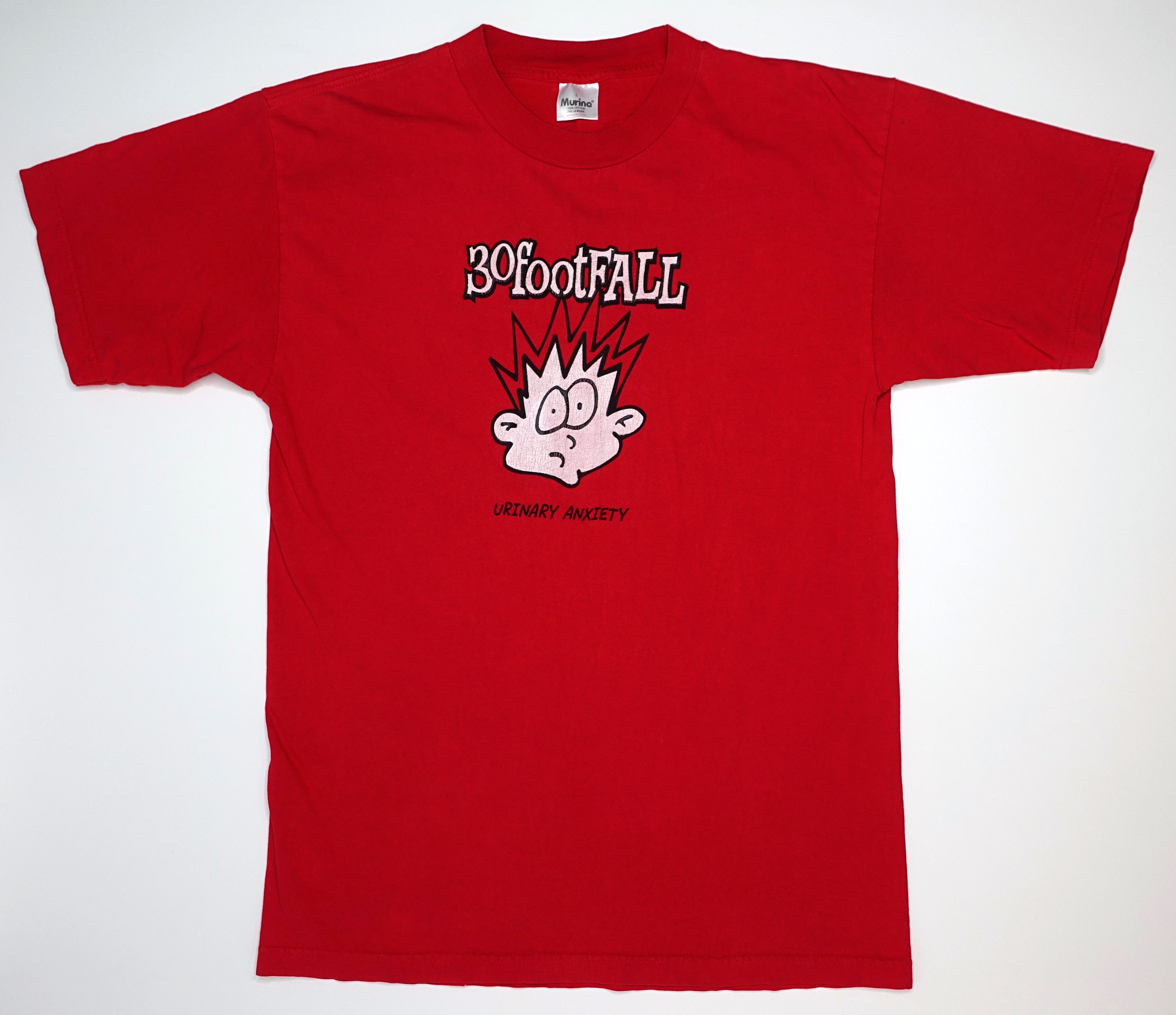 30 Foot Fall - Urinary Anxiety 90's Tour Shirt Size Large