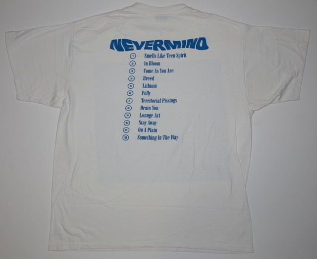 Nirvana - Nevermind 1991 Tour Giant Shirt Size XL