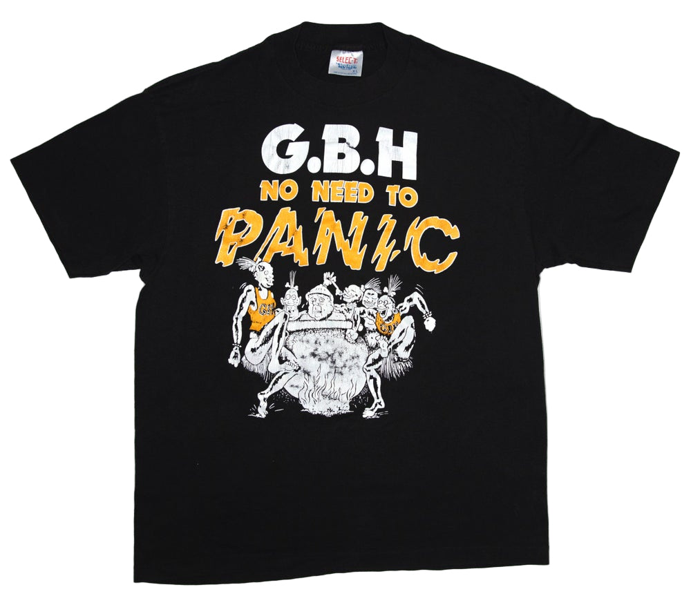 G.B.H. - No Need To Panic Vintage 1987 Tour Shirt Size XL