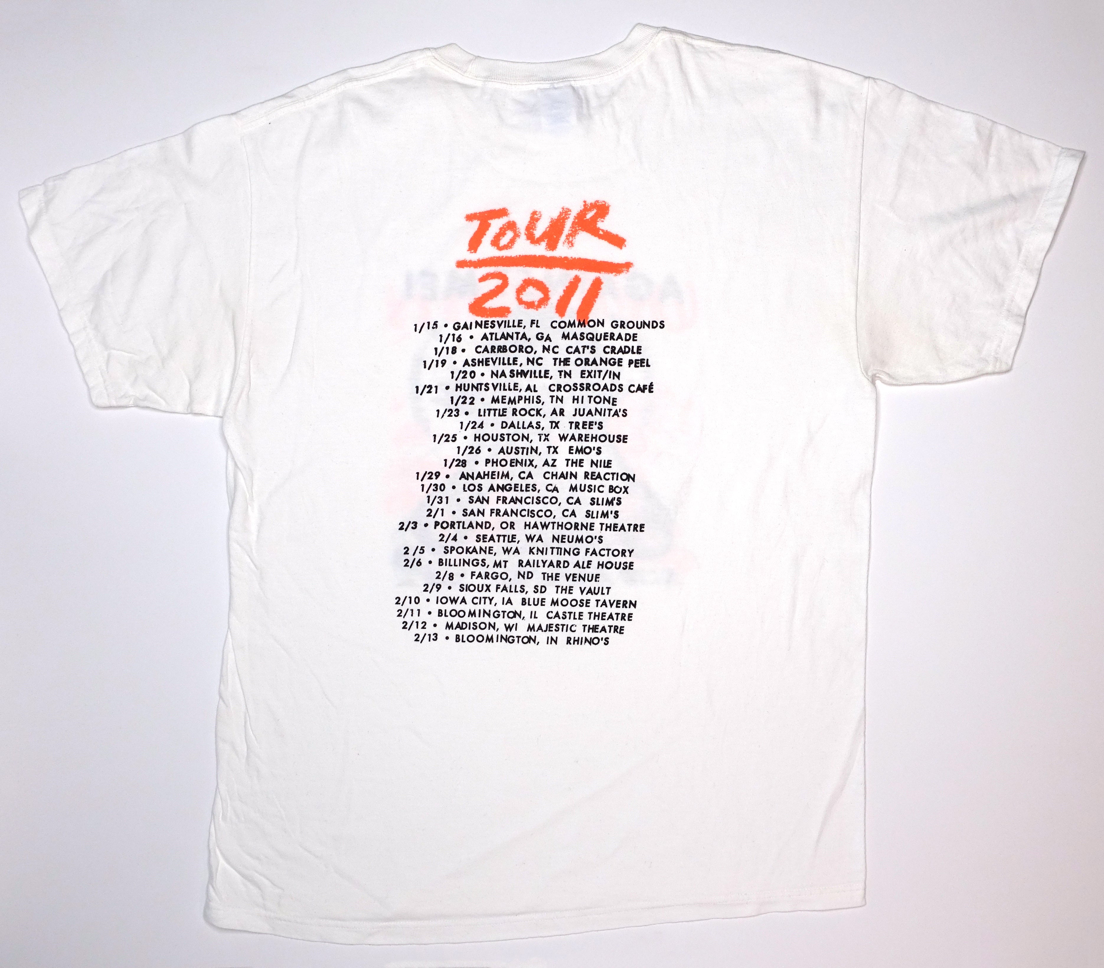 Against Me! - White Crosses 2011 Tour Shirt Size Large