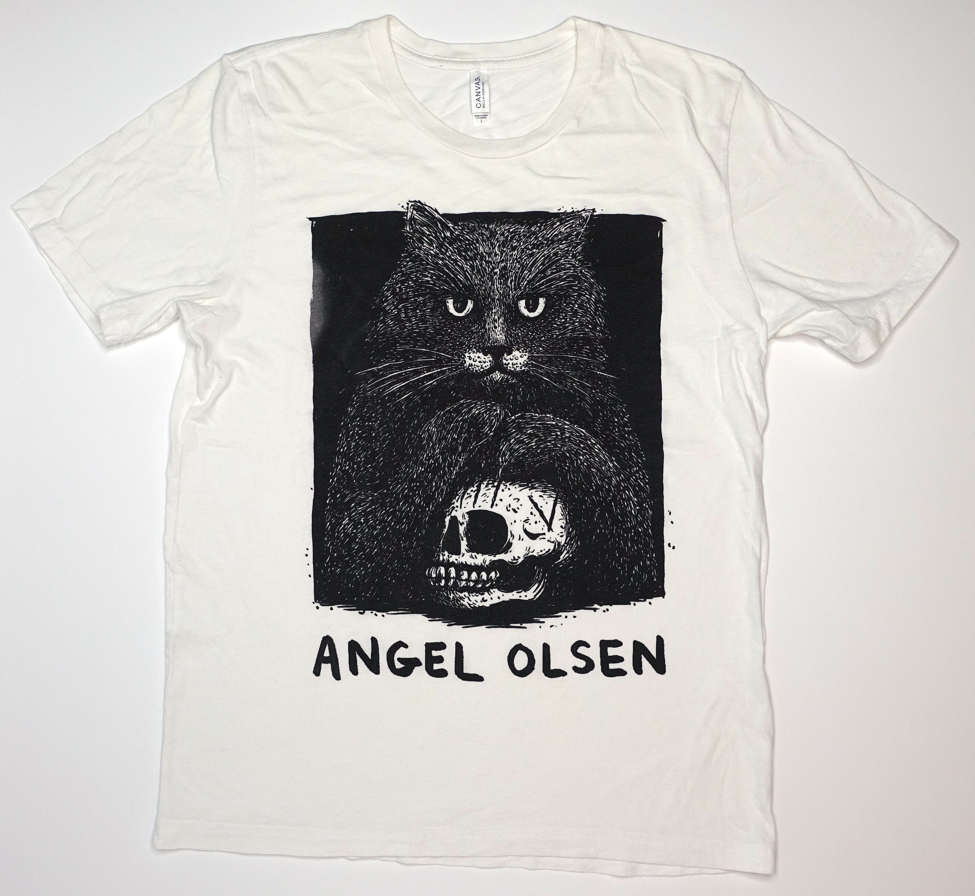 Angel Olsen – Cat & Skull / Burn Your Fire For No Witness 2014 Tour Shirt Size Large