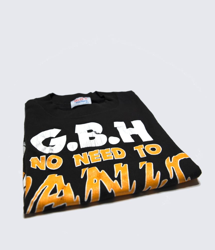 G.B.H. - No Need To Panic Vintage 1987 Tour Shirt Size Large