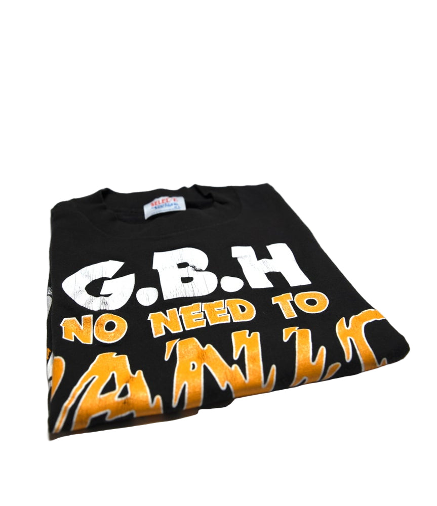 G.B.H. - No Need To Panic Vintage 1987 Tour Shirt Size XL