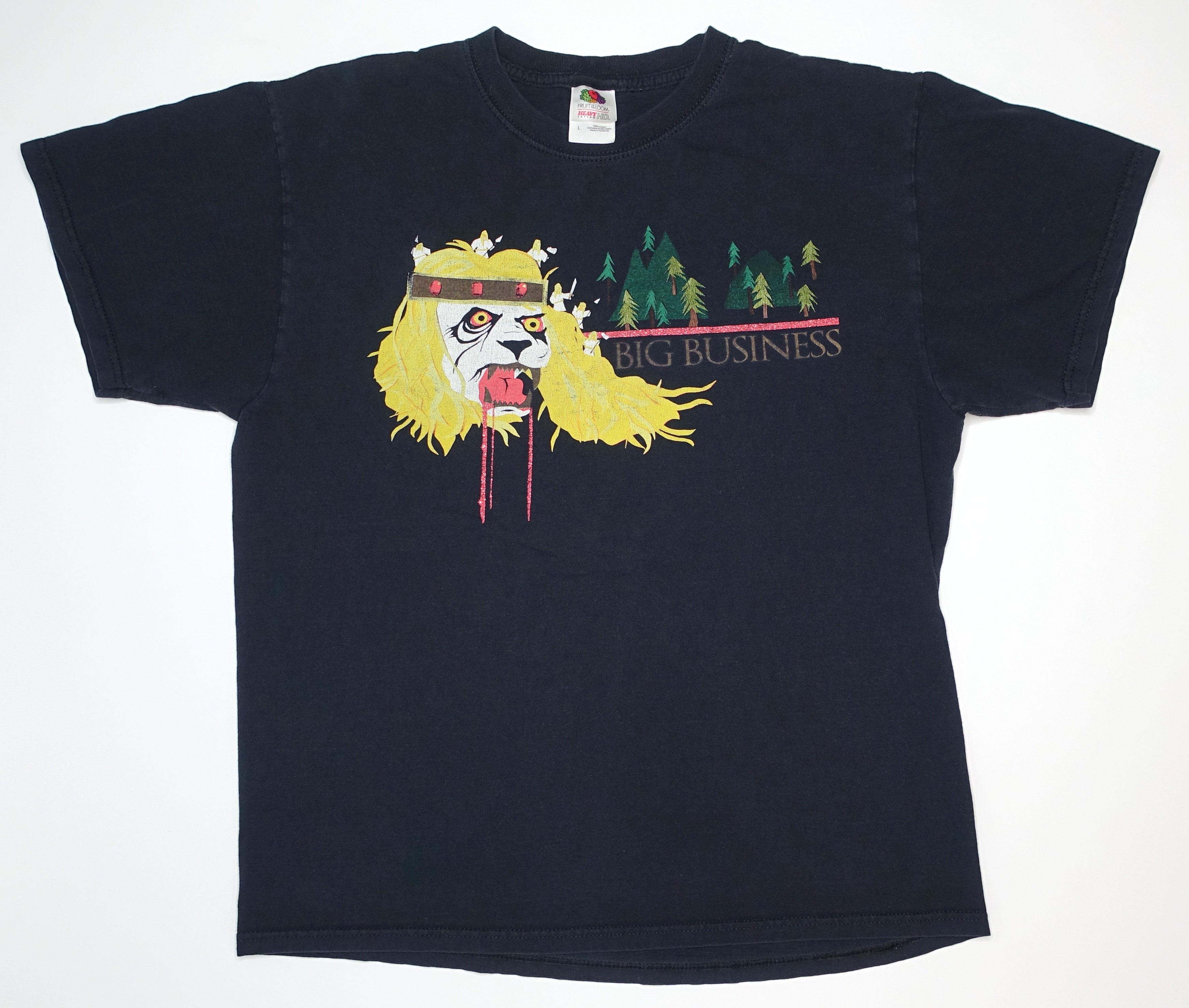 Big Business - Battlefields Forever 2013 Tour Shirt Size Large