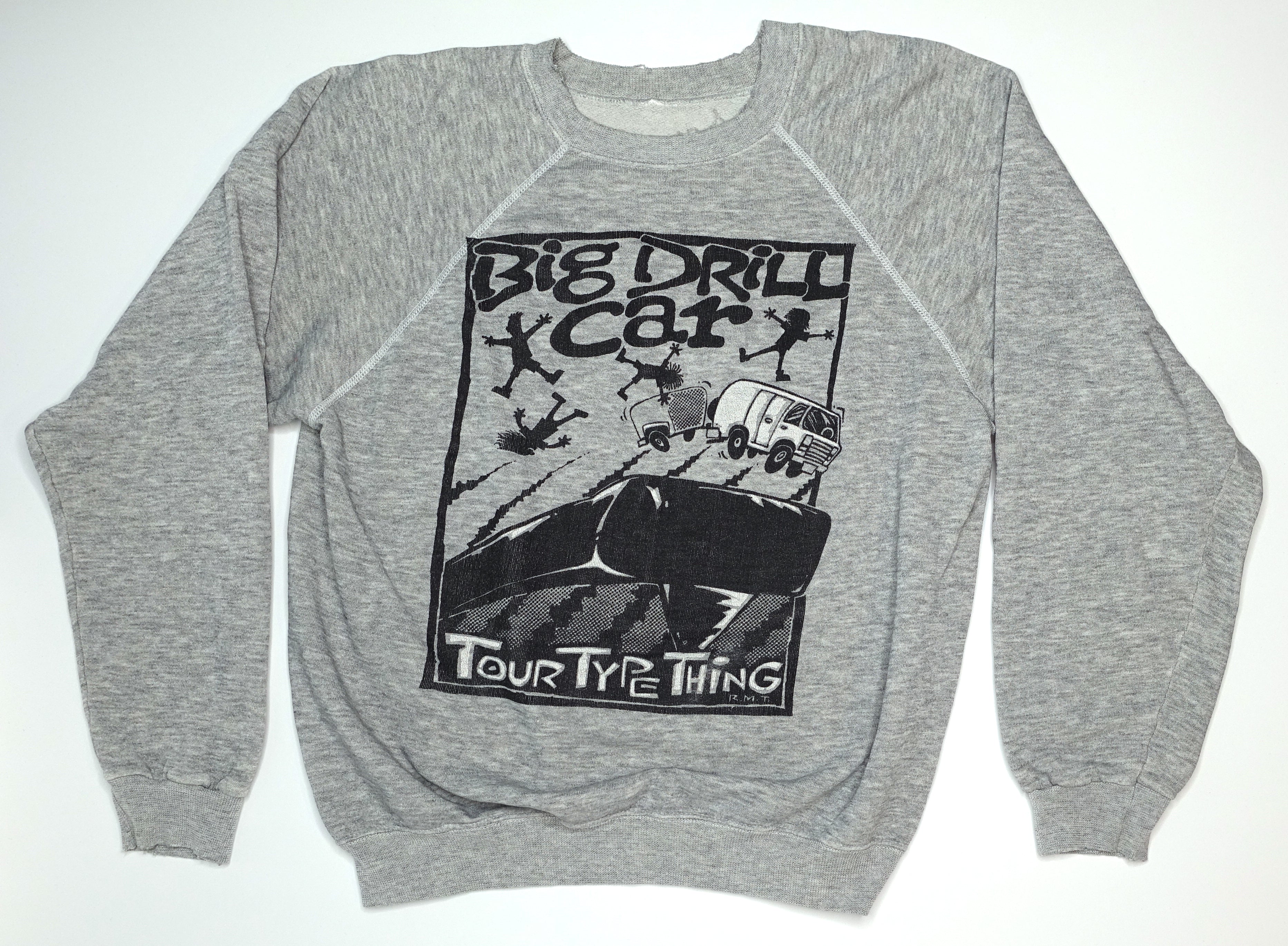 Big Drill Car - Tour Type Thing 1989 Tour Long Sleeve Sweat Shirt Size Large
